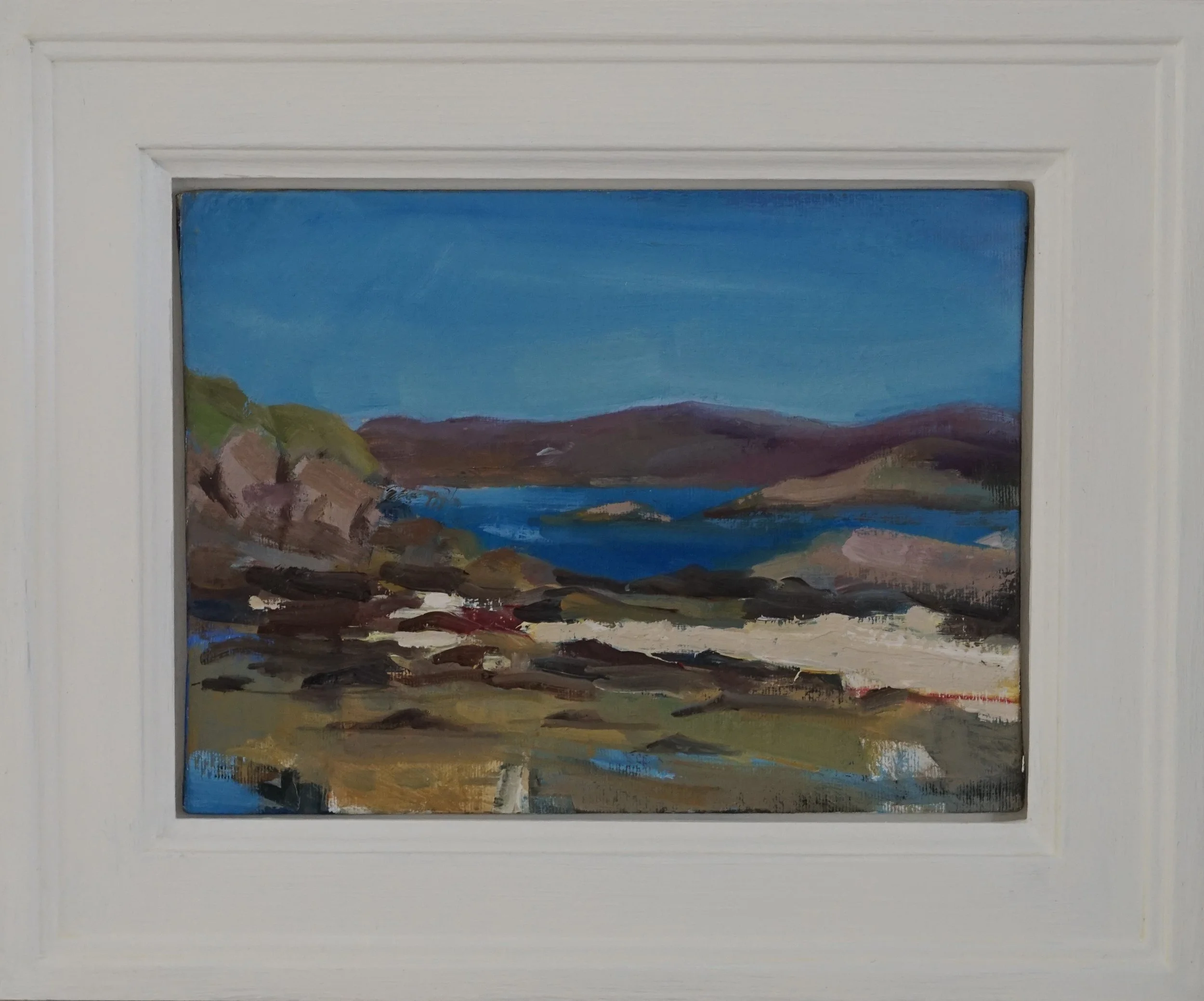 Painting Mark Framed Mull to Iona Scotland 20x25cm.JPG