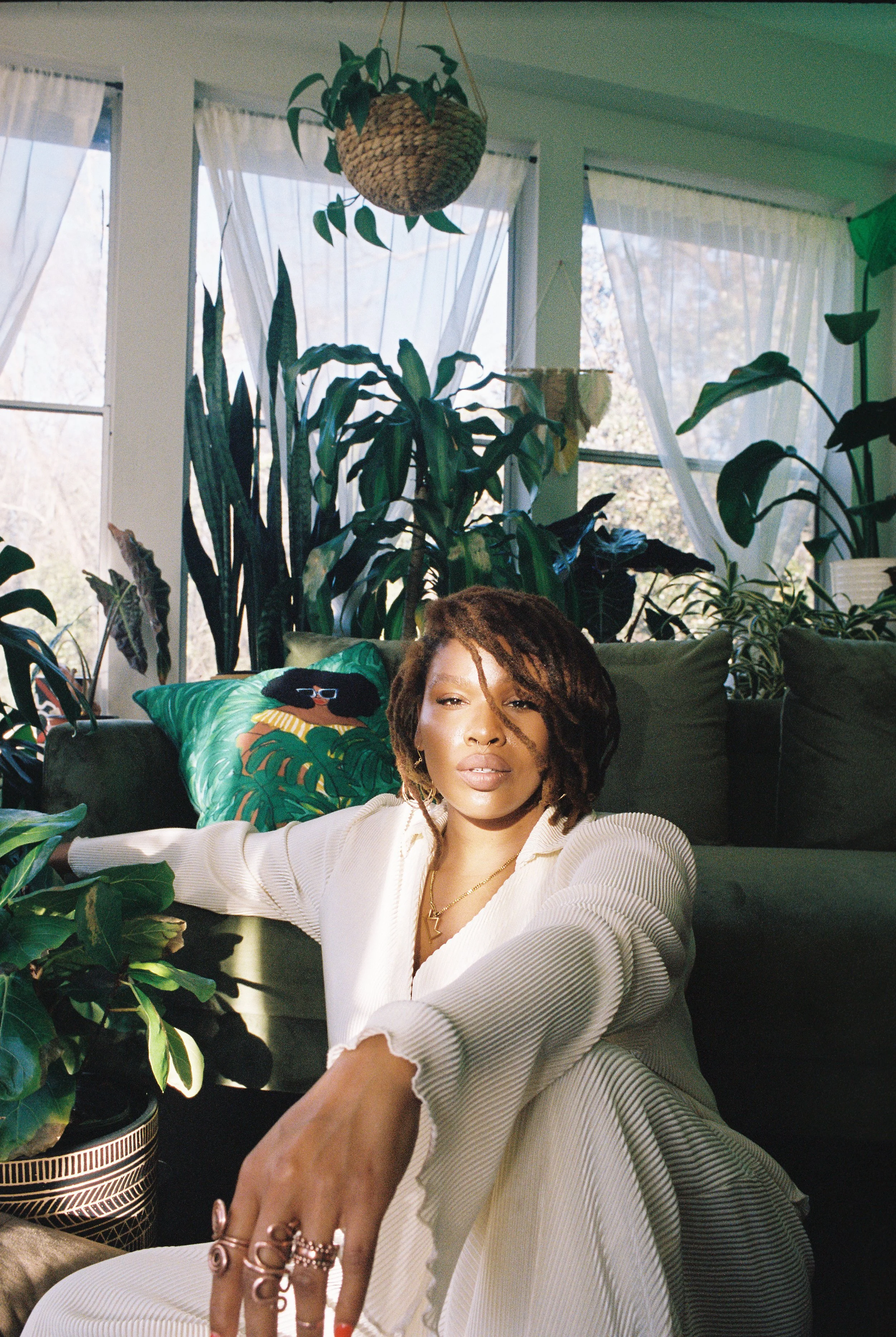 Black Girl Around Plants.JPG