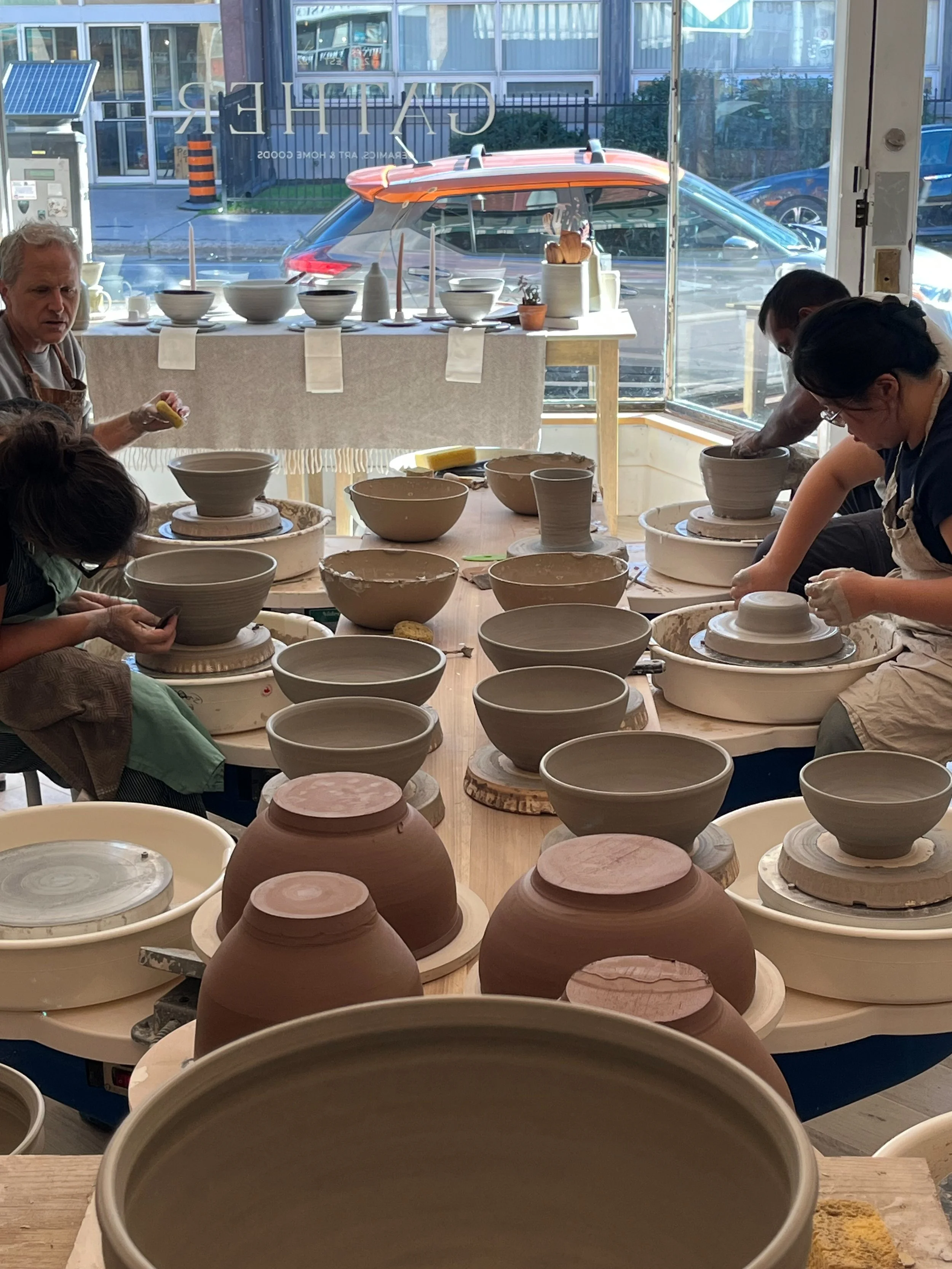 Intro to Throwing on the Wheel - February 15th @ The Gather Studio / 1pm - 3:30pm