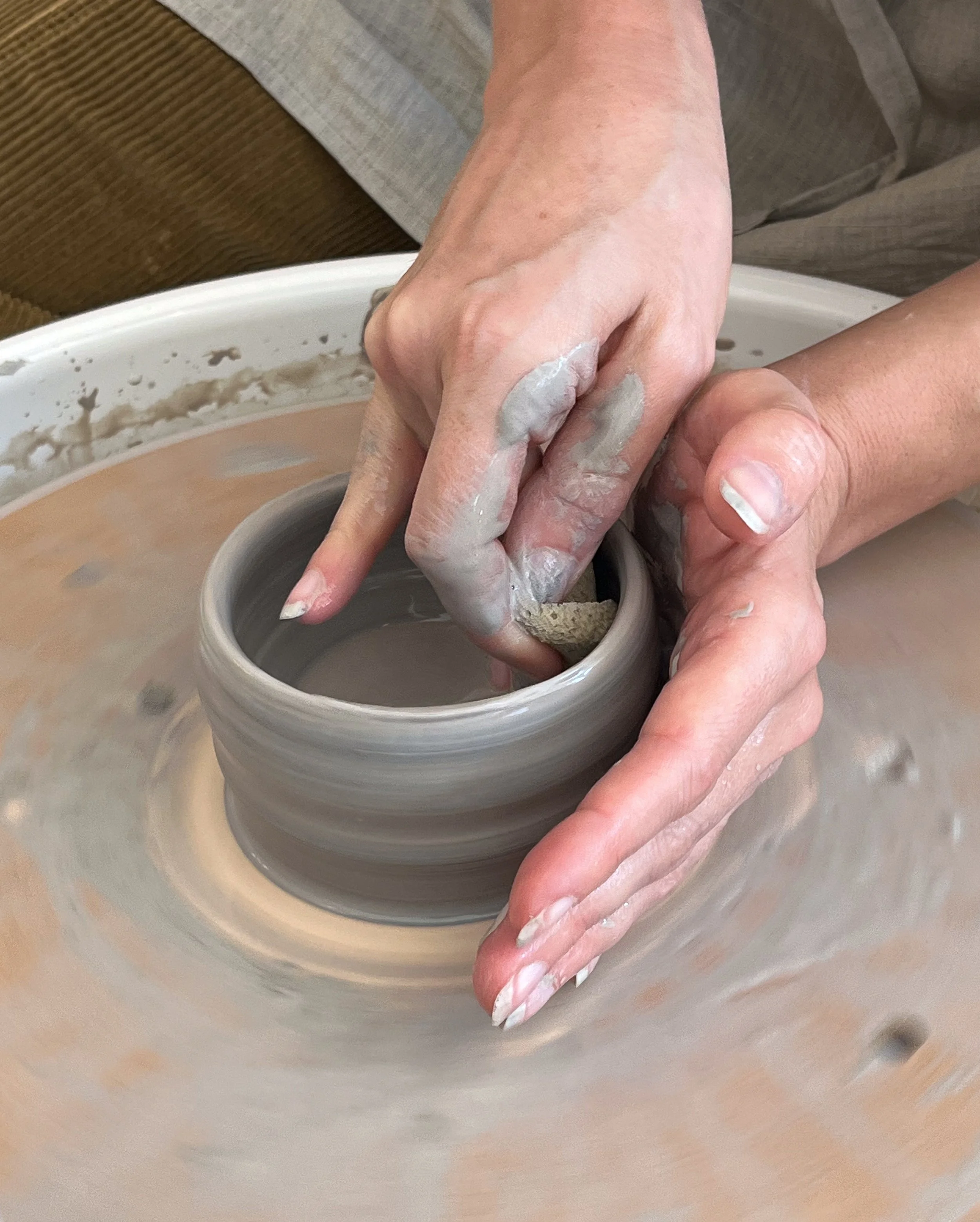Intro to Throwing on the Wheel - February 8th @ The Gather Studio / 1pm - 3:30pm