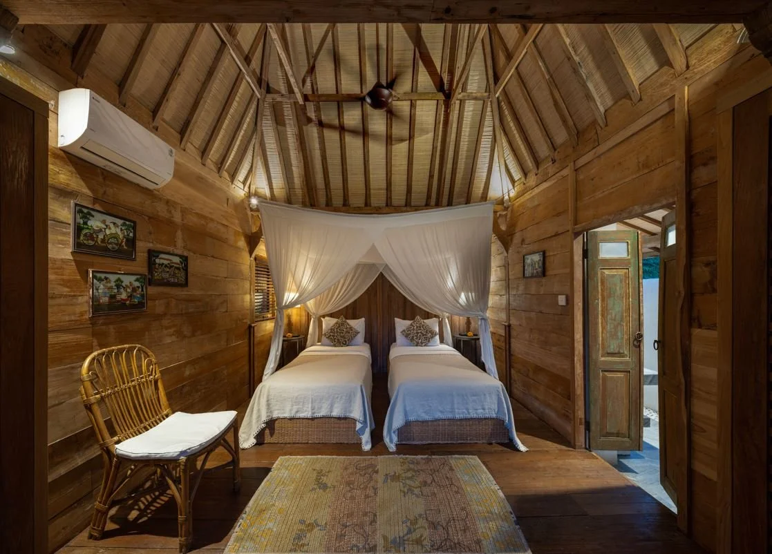 Joglo bedroom - Twin Bed