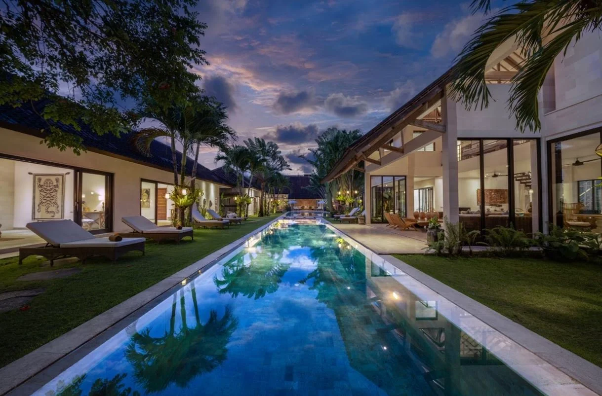 Swimming pools and garden