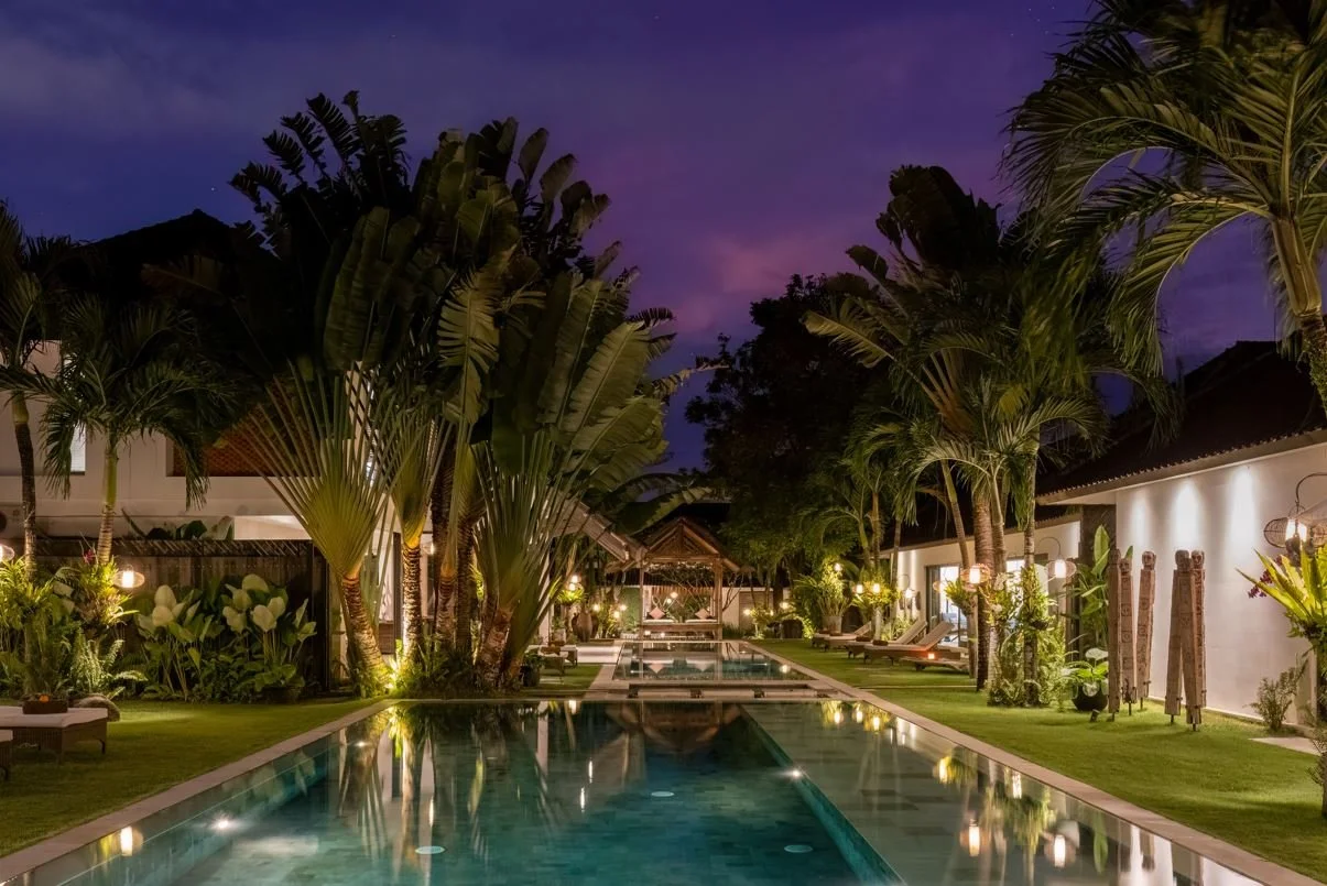 Swimming pools and garden