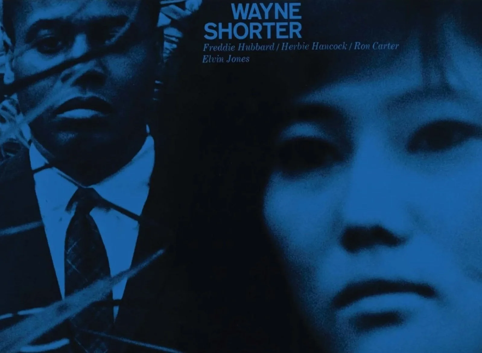 Detail, album cover, Wayne Shorter's Speak No Evil LP (Blue Note, 1966). Photography and design by Reid Miles