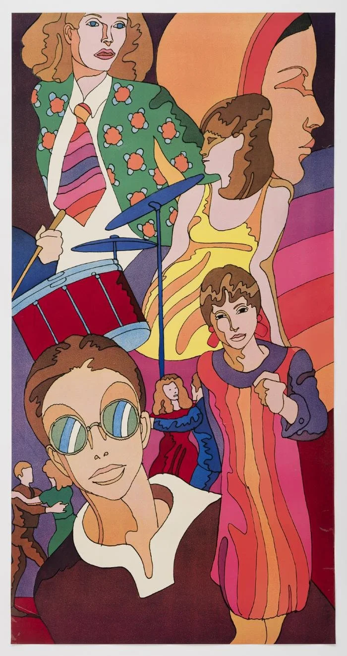 Milton Glaser's psychedelic poster art design (Untitled, 1960s)
