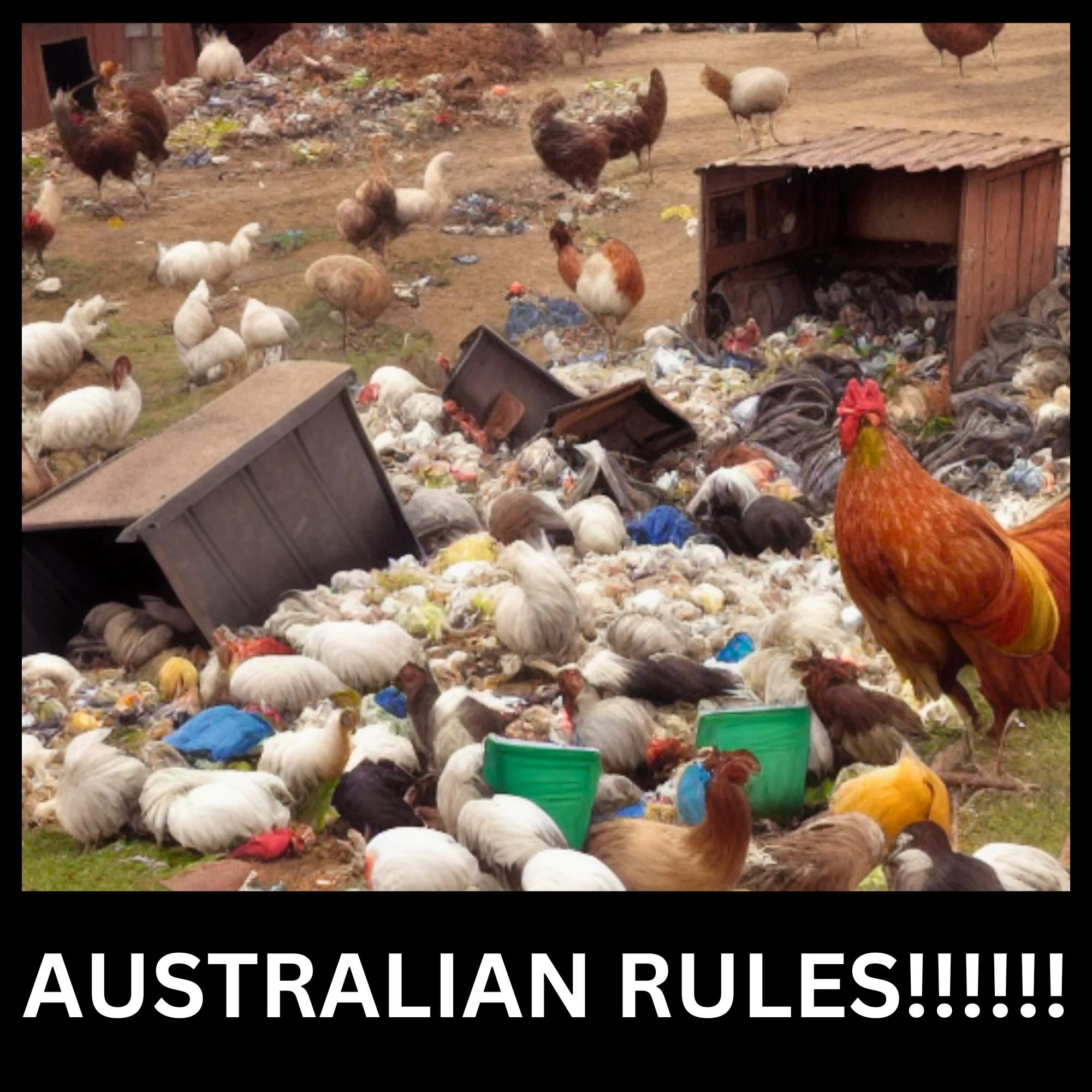 Australian Rules - Giant Trash Chicken