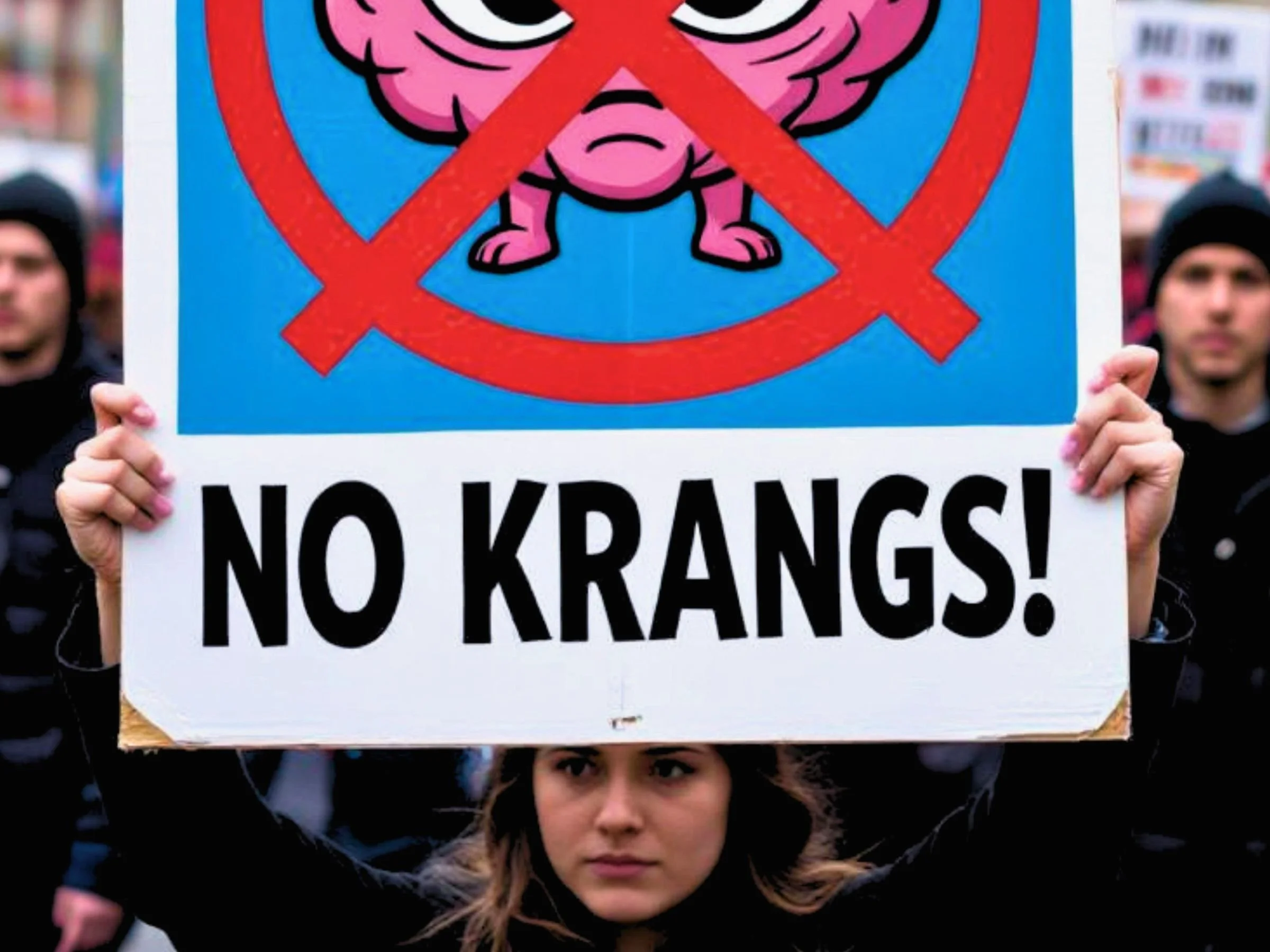PASSIONATE, FOUL-MOUTHED XENOPHOBE SHOWS UP TO WRONG RALLY