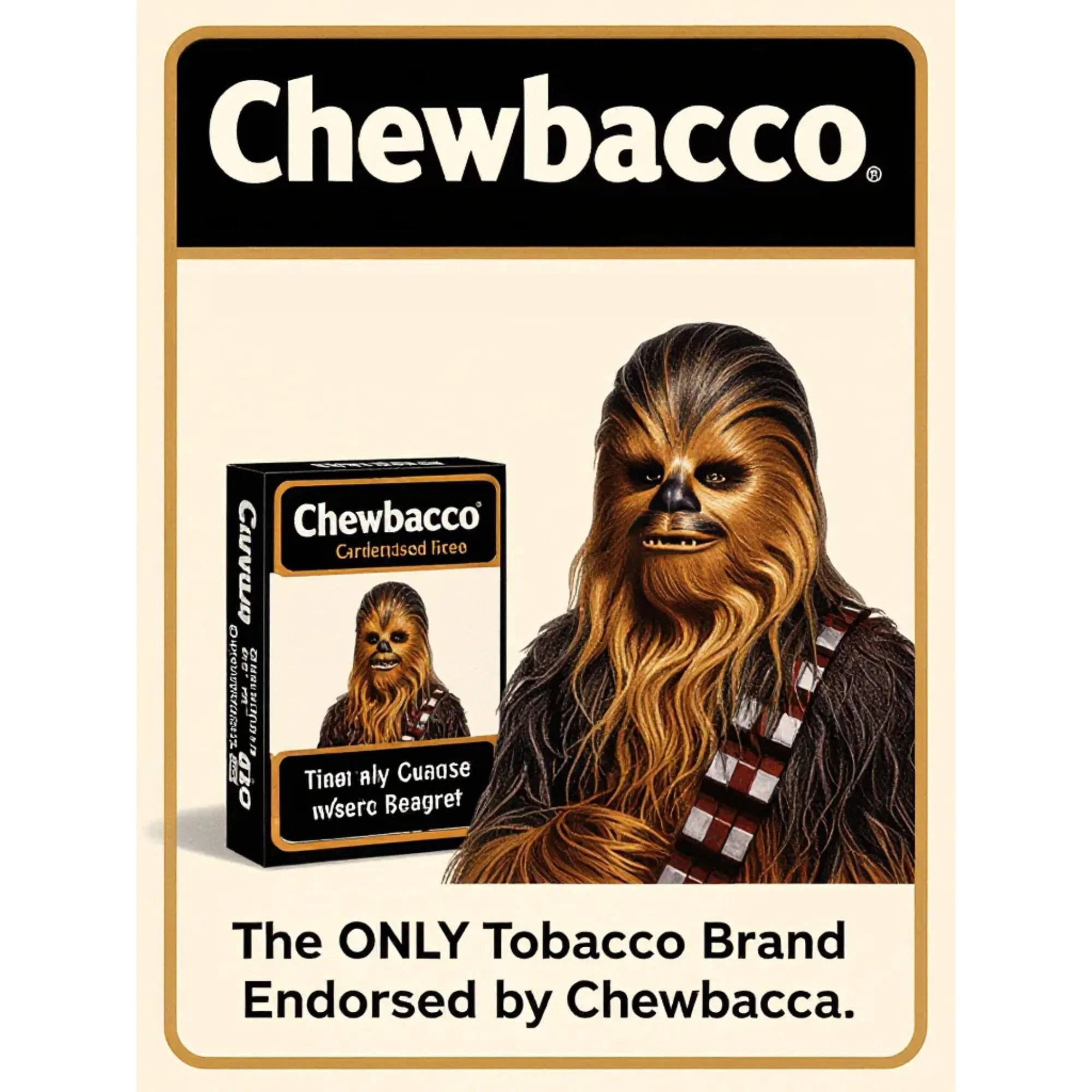Chewbacco - The ONLY Tobacco Brand Endorsed by Chewbacca.