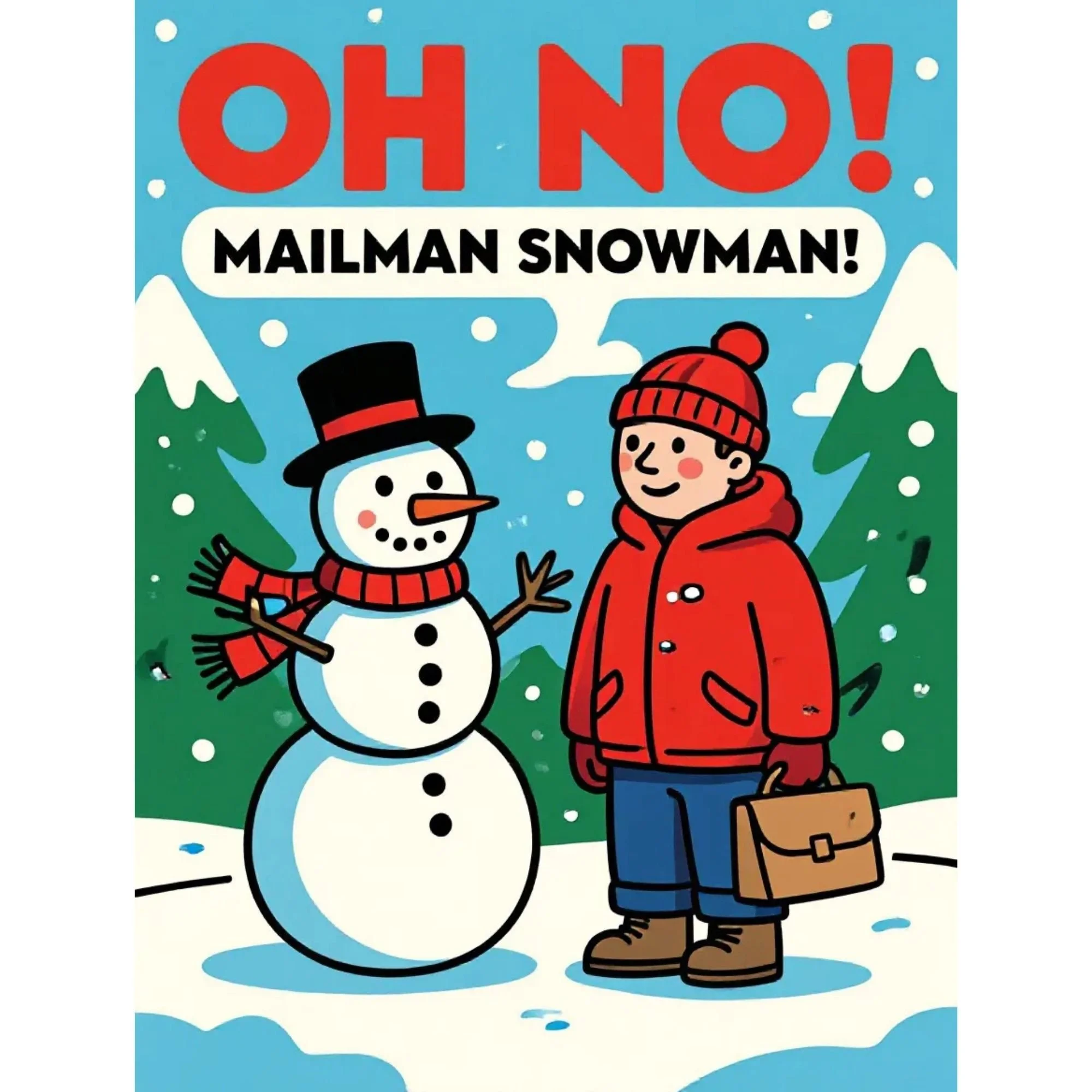 OH NO! Mailman Snowman!