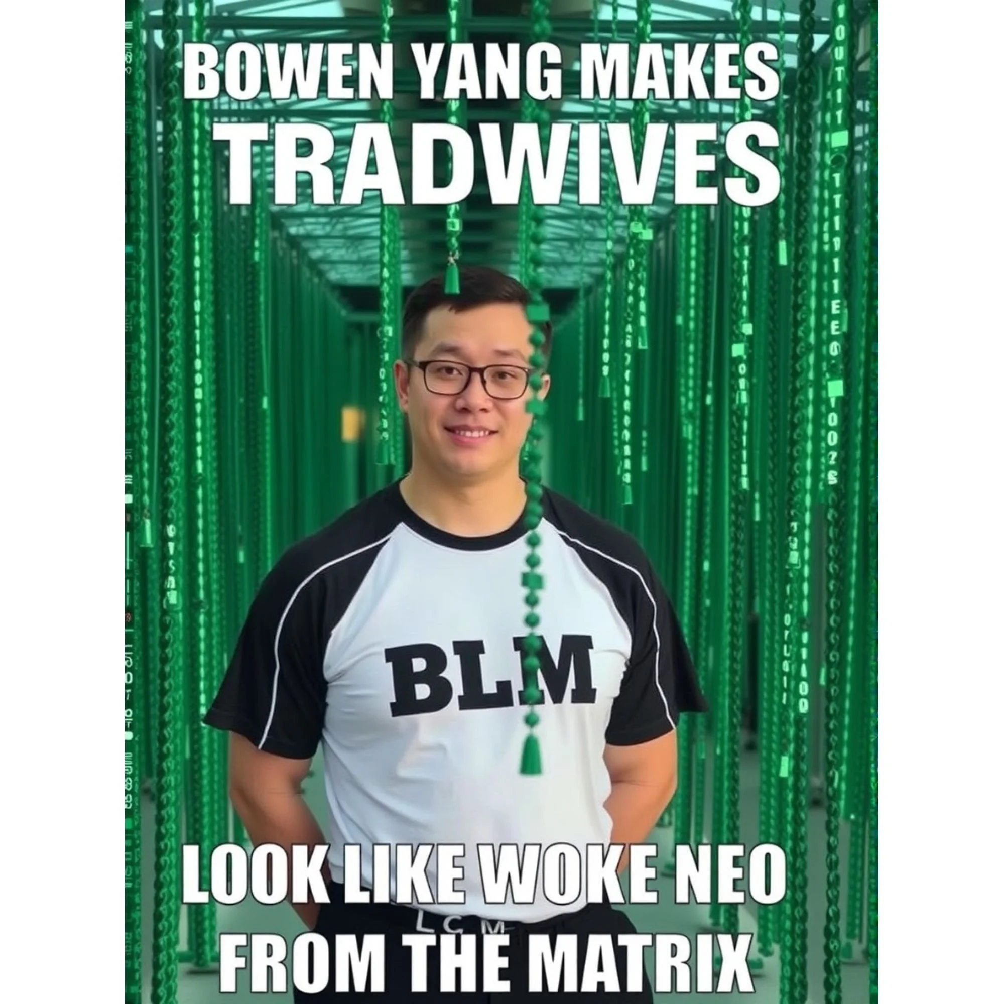 BOWEN YANG MAKES TRADWIVES LOOK LIKE WOKE NEO FROM THE MATRIX