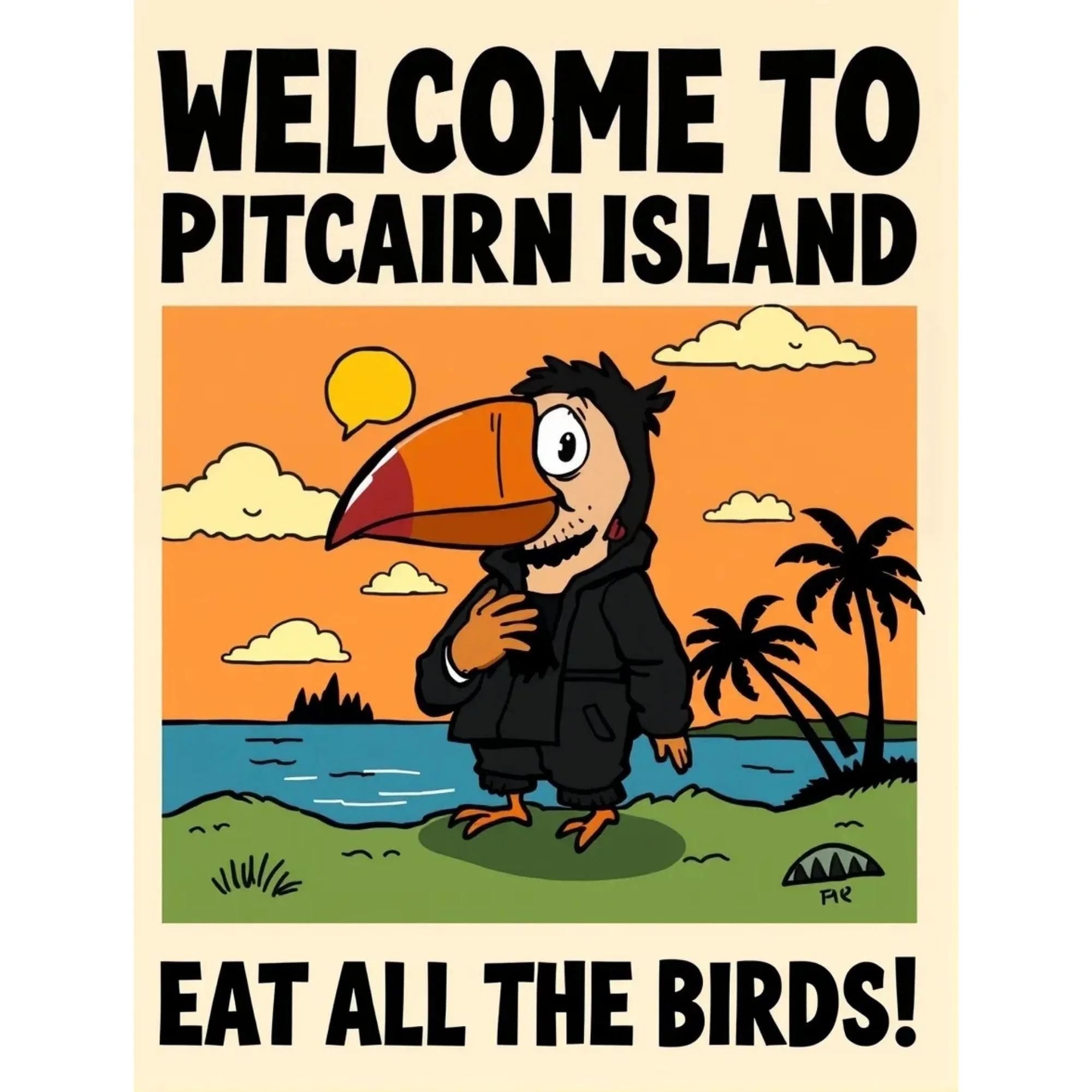 Welcome to Pitcairn Island - Eat All the Birds!