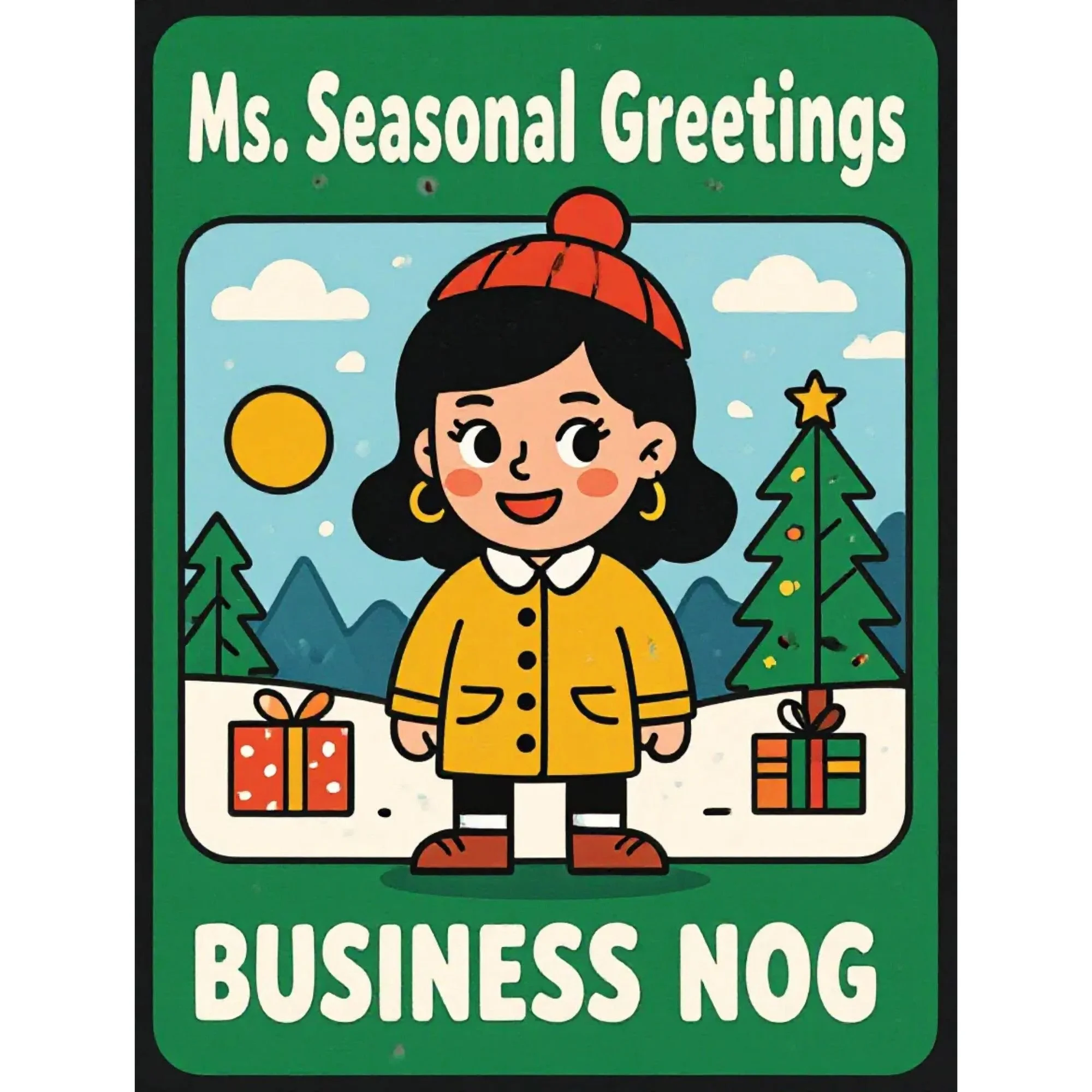 Ms. Seasonal Greetings - Business Nog