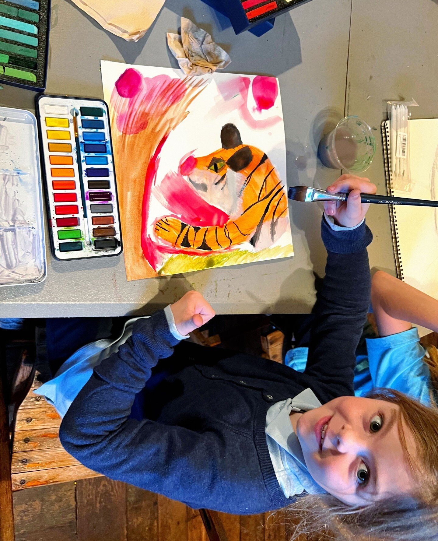 Did you know we now offer after school classes on Mondays, Tuesdays and Wednesdays at @the_tigermen_den? Classes are designed for students looking for small group, personalized art instruction, in an inspiring environment! We have two age groups and 