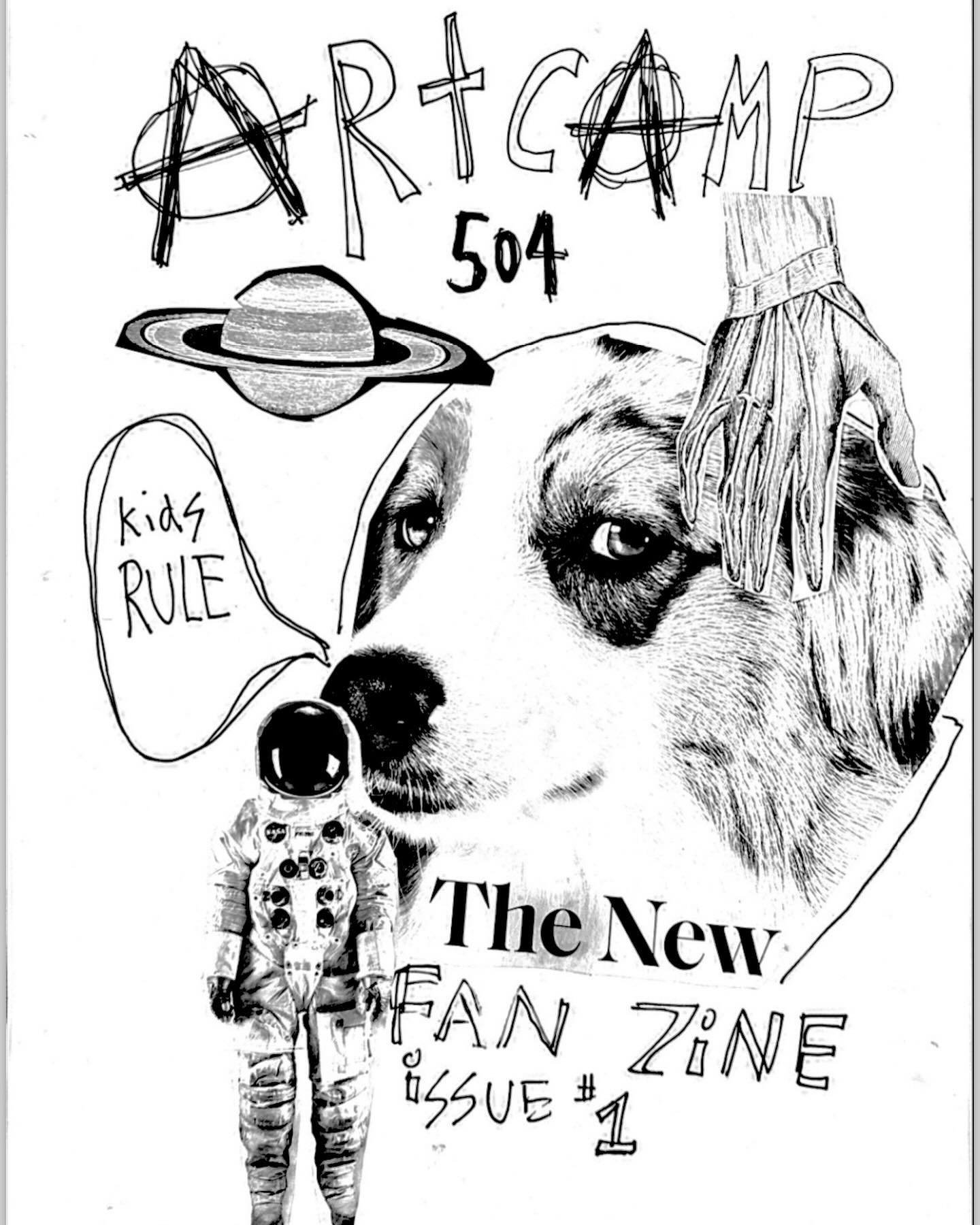 PUNK ROCK Spring Breaks presents&hellip; the Fan Zine!! Featuring: How to Get Your Parents to Do What You Want, Absolute Garbage Cookie Recipe, Favorite Bands and Musicians of Art Camp 504, Dogs we LOVE, and more! Collaborative student project made u