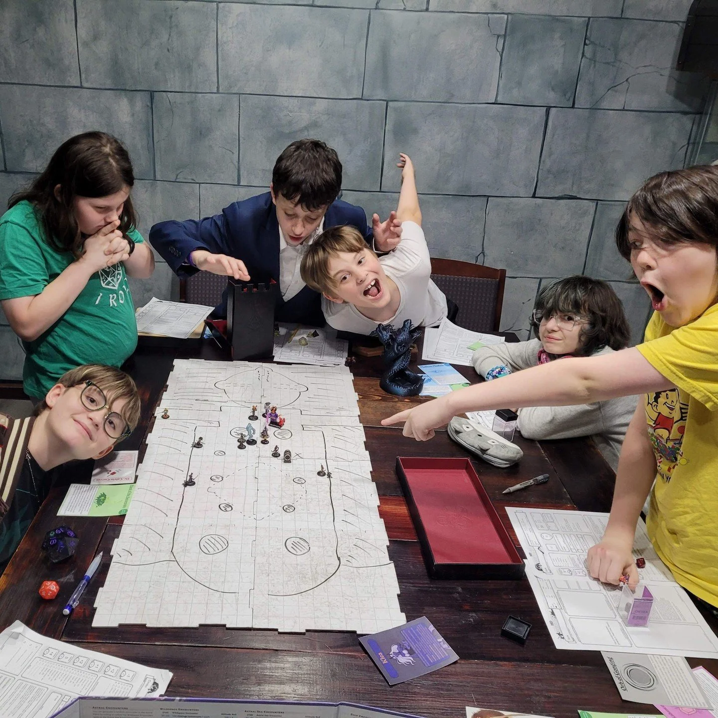 Dungeons &amp; Dragons is our most popular after-school class &mdash; we have over 40 students across 7 weekly campaigns this fall! Each class of 4&ndash;6 students embarks on a journey filled with creativity, collaboration and LOTS of imagination.⁠
