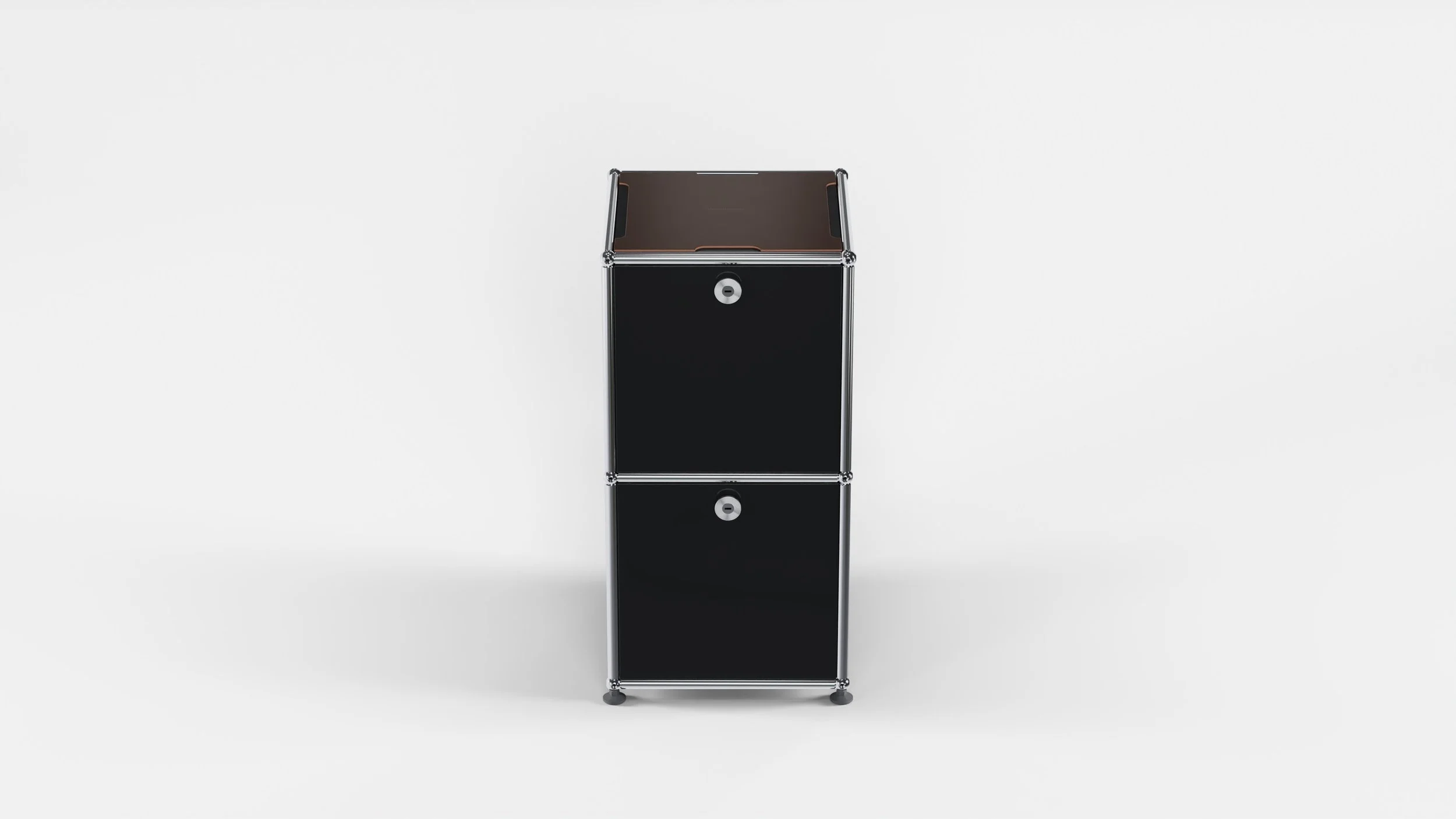 Lederauflage Dunkelbraun B35 T35