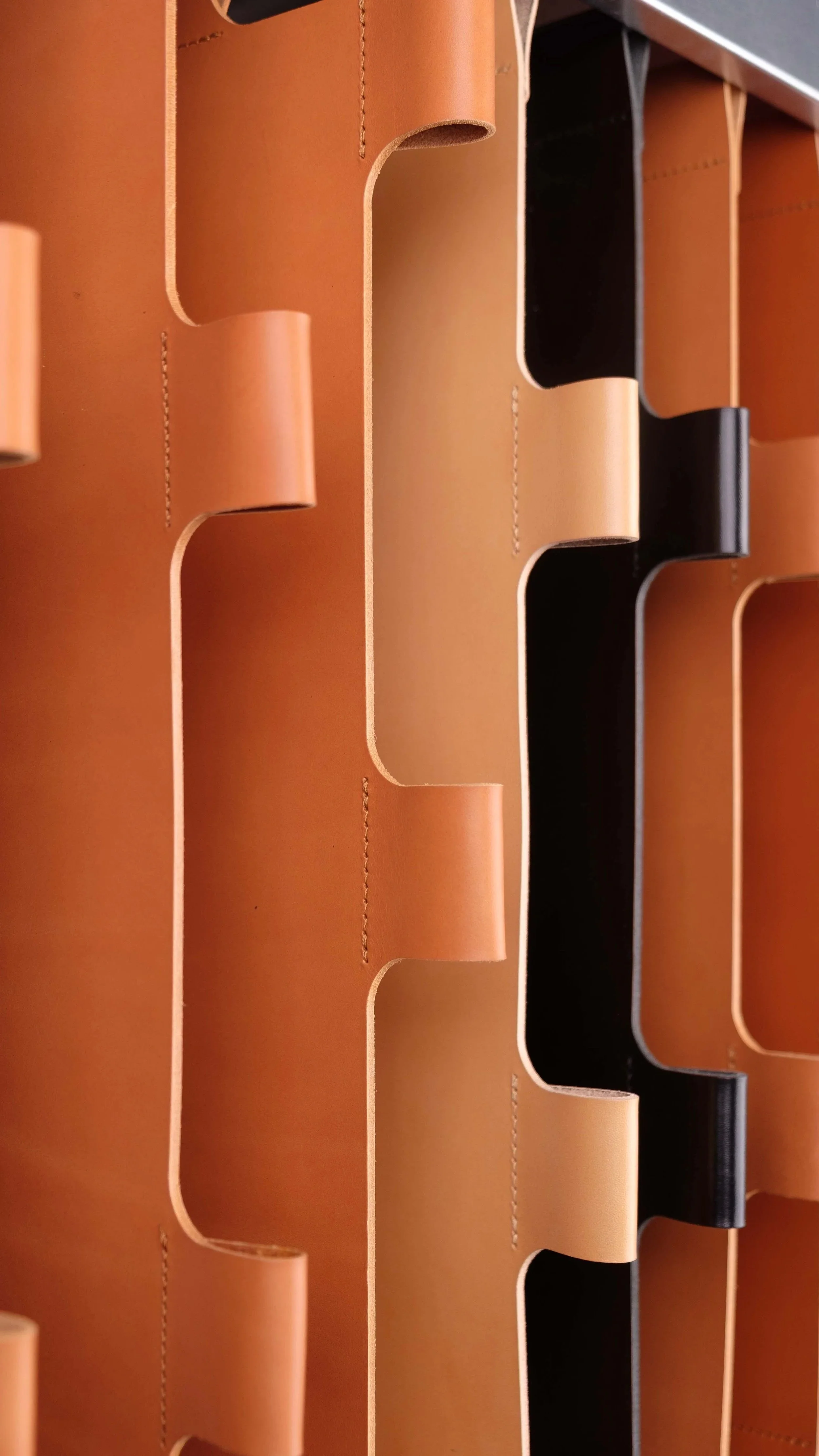 USM Haller Ledereinhang, Farbe Cognac, ries+kramer