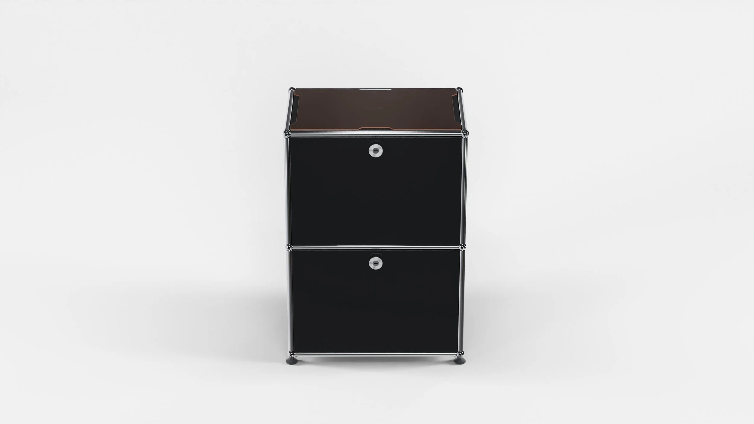 Lederauflage Dunkelbraun B50 T35