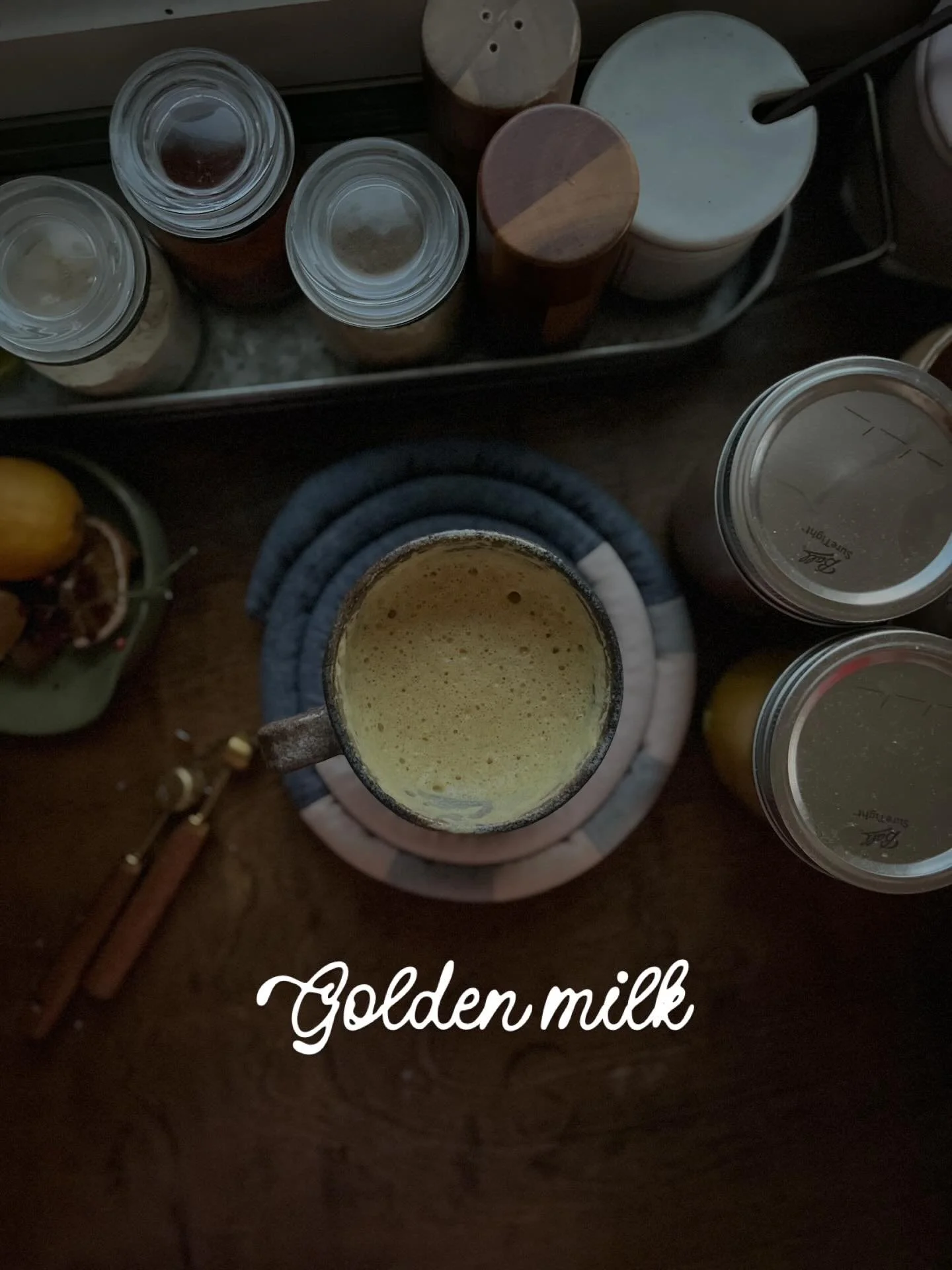 I&rsquo;m not a huge fan of how turmeric tastes so I like the idea of golden milk way more than the taste. So I created my own version that still has the good stuff but is more palatable for me: 1 cup milk (whatever kind you drink), 1/2 tp turmeric, 