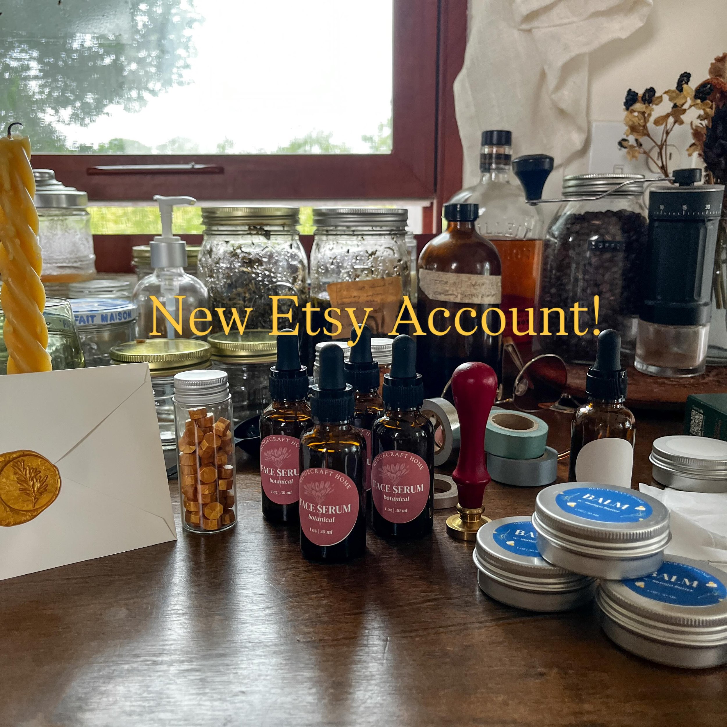 With a burst of energy over the weekend, I decided to finally open a small Etsy shop to sell my serums, salves, balms, and herbal teas. This morning I mailed my first order. To someone I don&rsquo;t know. Huge shoutout to people who invest in small, 