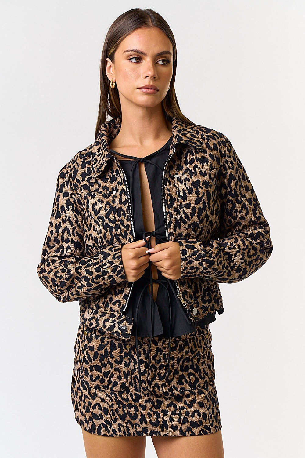 Leopard Mini Skirt