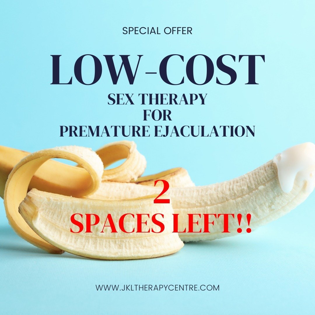 Struggling with Premature Ejaculation? You're not alone. Premature Ejaculation (PE) is more common than you think, affecting many individuals and relationships. But fret not! 
🌟 At JKL Therapy Centre, we offer tailored solutions to help you reclaim 