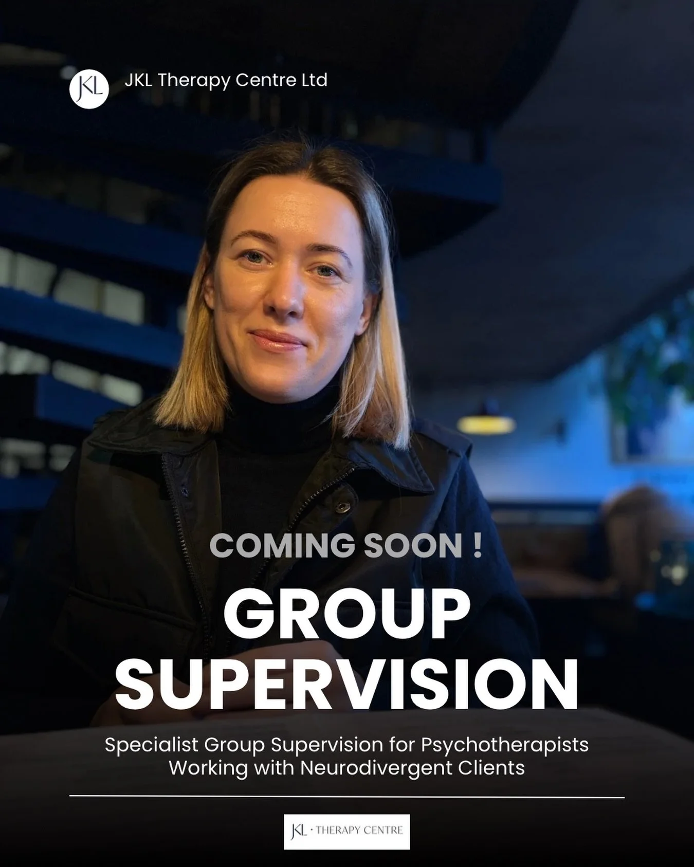 COMING SOON

Specialist Group Supervision for Psychotherapists Working with Neurodivergent Clients

JKL Therapy Centre is opening two small supervision groups facilitated by Justyna Kulczyk-Lewinska, Psychosexual &amp; Relationship Psychotherapist, S