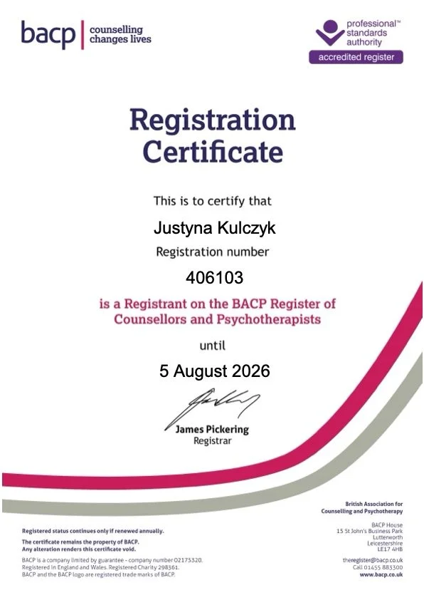 BACP Registration - Justyna Kulczyk (406103) 2026.jpg