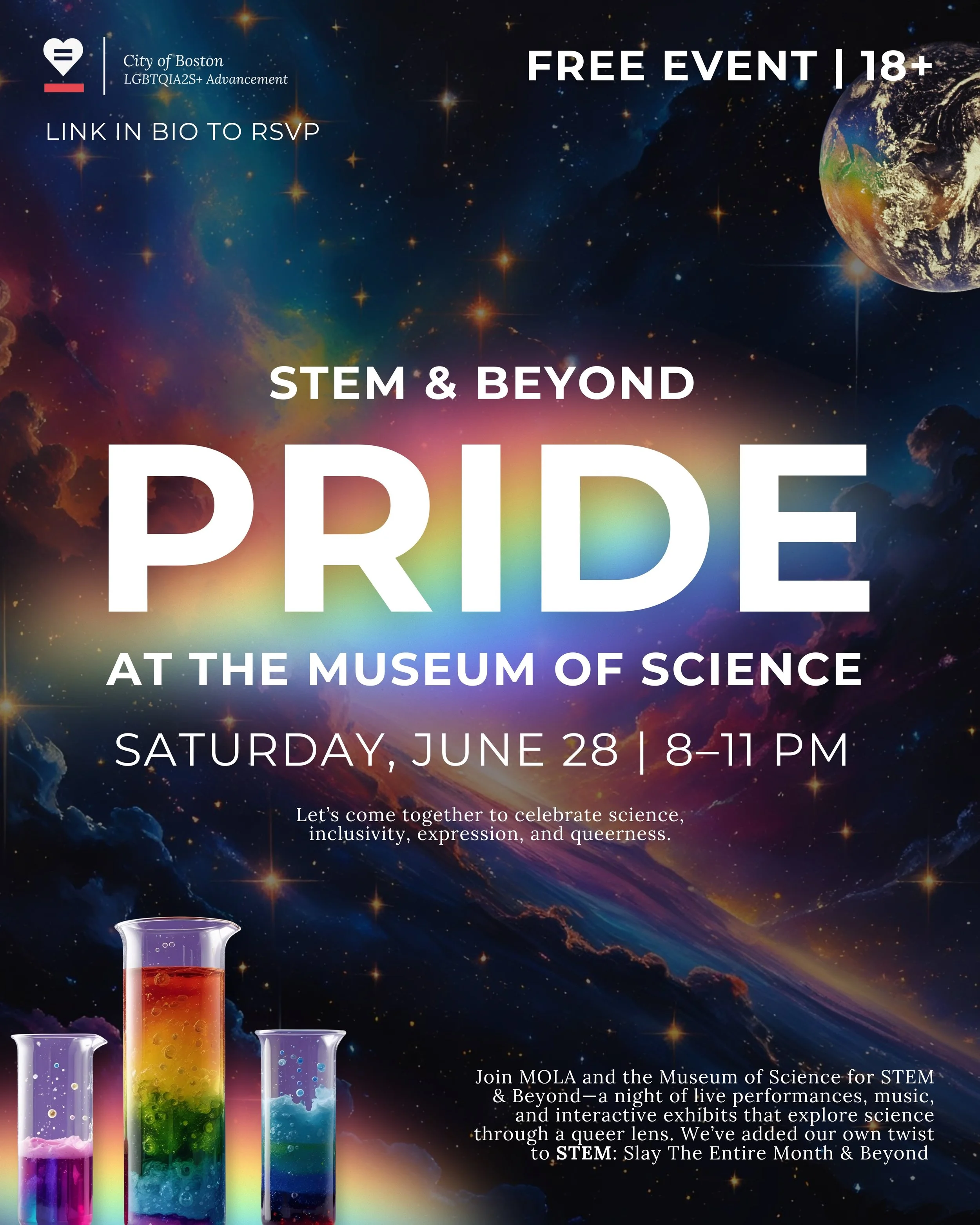 MOLA's Annual Pride Party @ Museum of Science