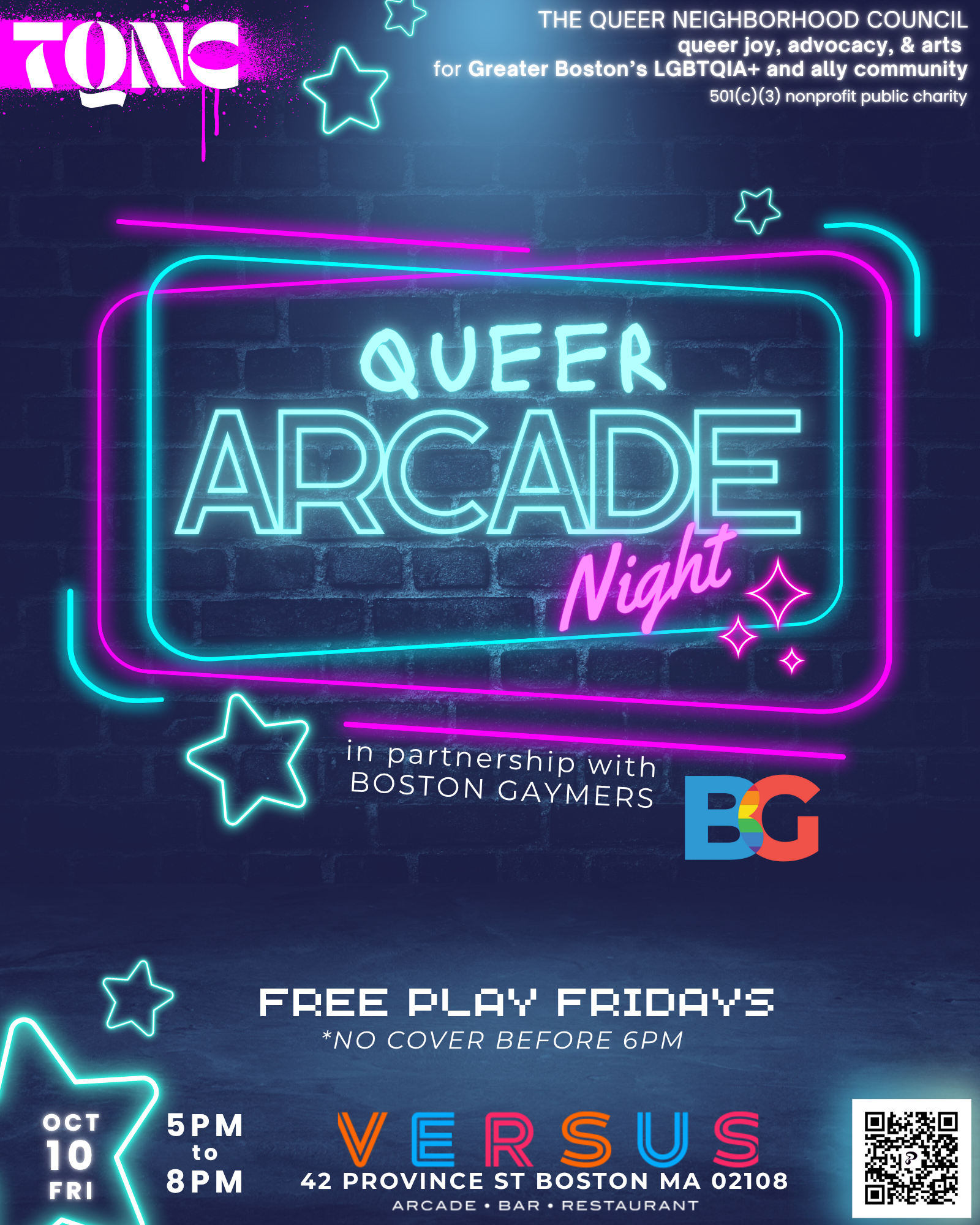 Queer Arcade Night at Versus