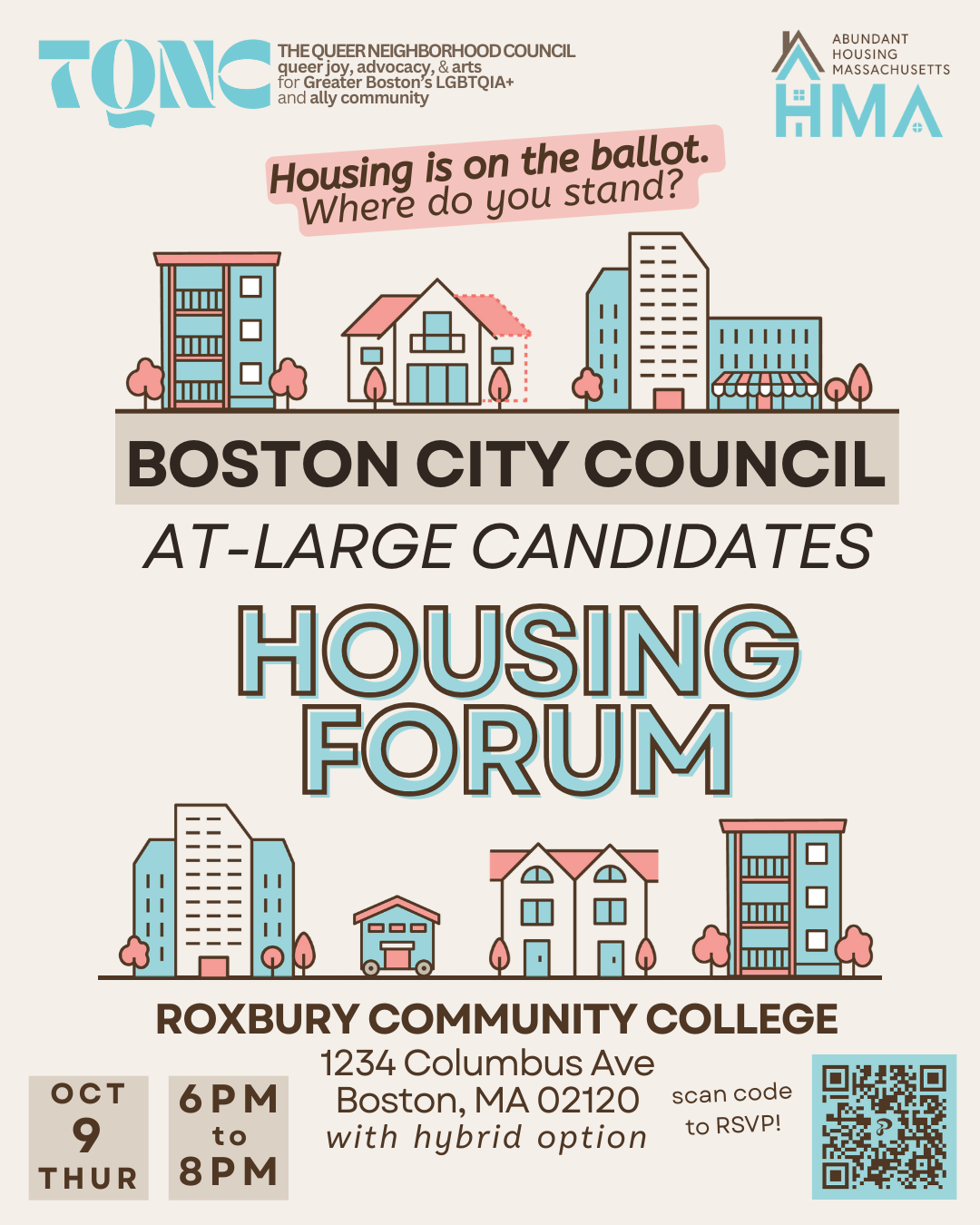 Abundant Housing MA x TQNC City Council At-Large Candidate Housing Forum