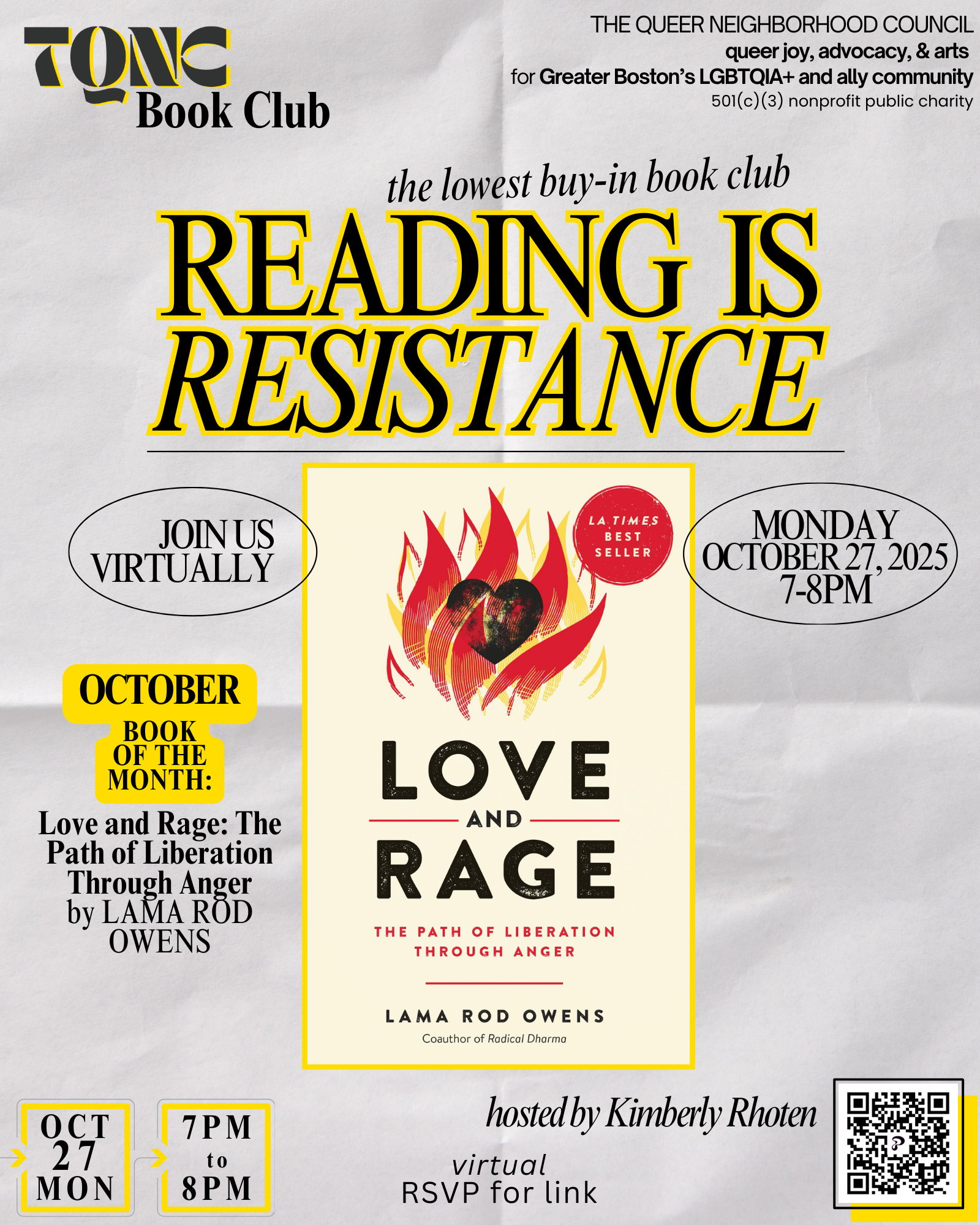 Reading is Resistance: October Book of the Month