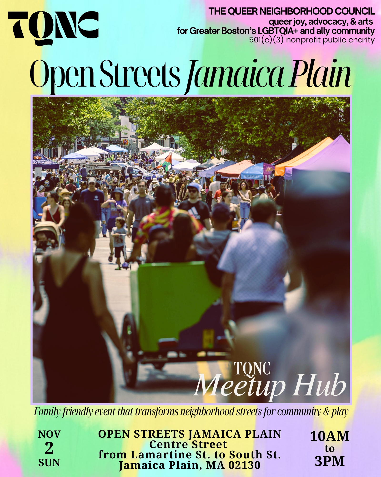 Open Streets Jamaica Plain <> TQNC Meetup Hub