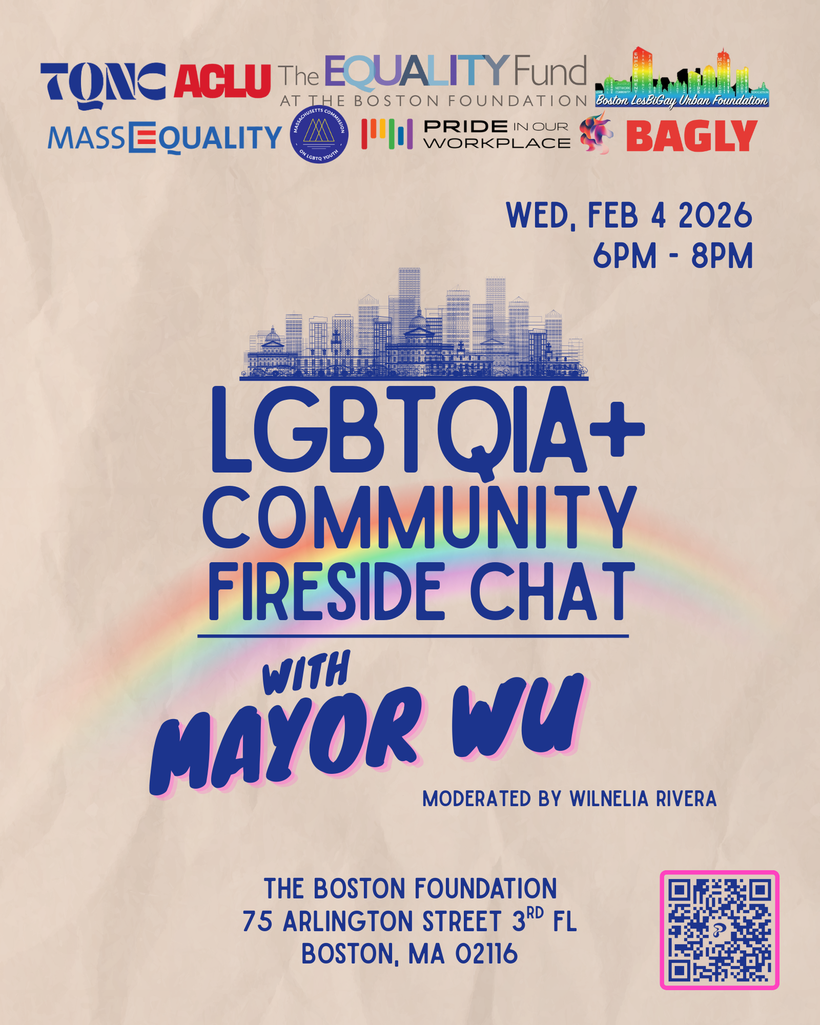 LGBTQIA+ Community Fireside Chat w Mayor Wu