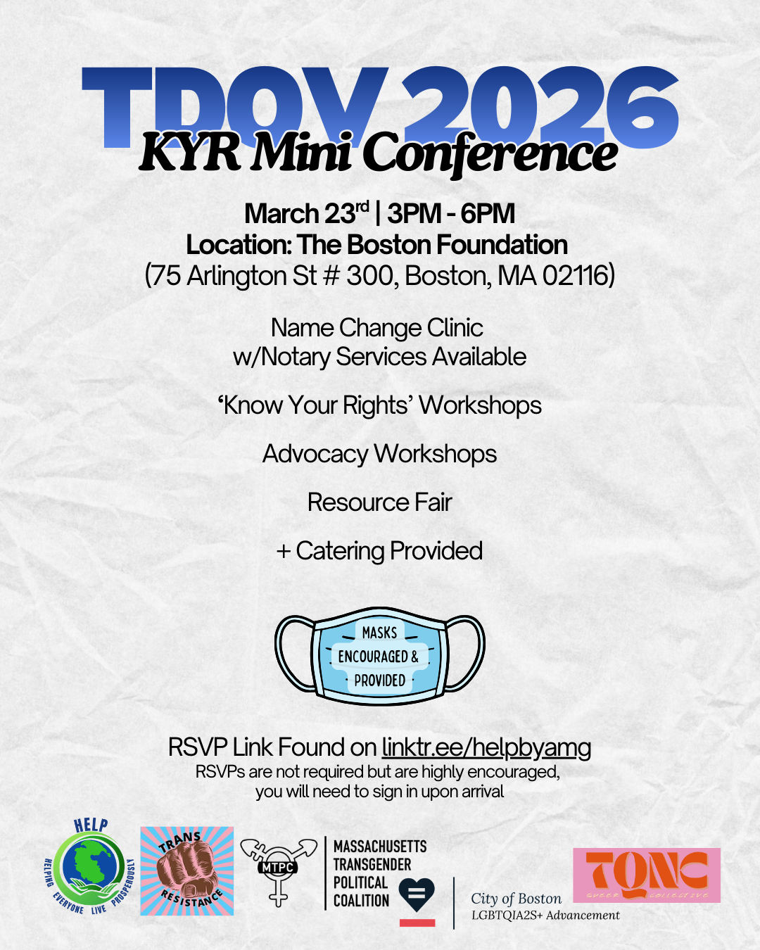 TDOV '26 Know Your Rights Mini Conference