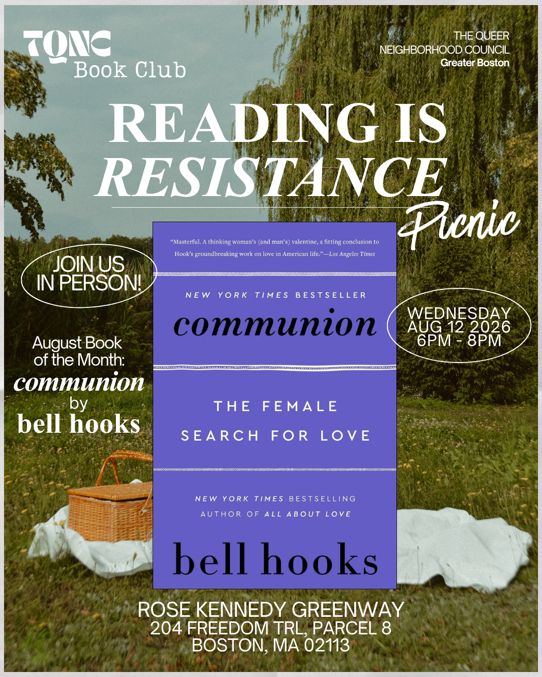 Reading is Resistance: Book Club &amp; Community Picnic