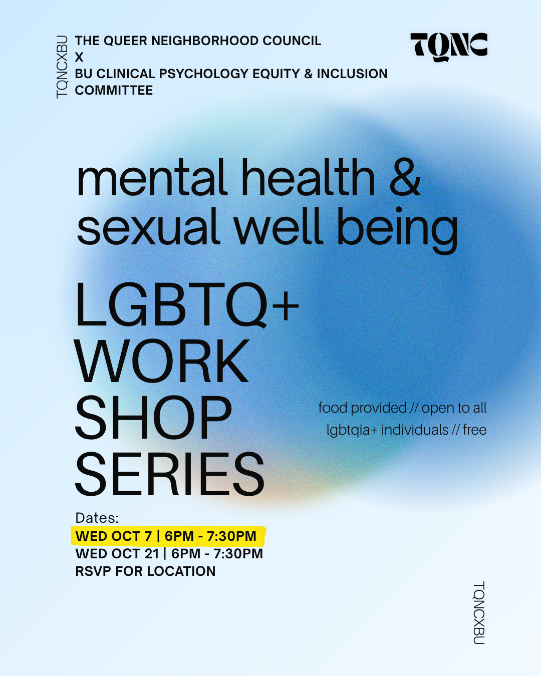 LGBTQ+ Mental Health &amp; Sexual Well-Being Workshop Series I