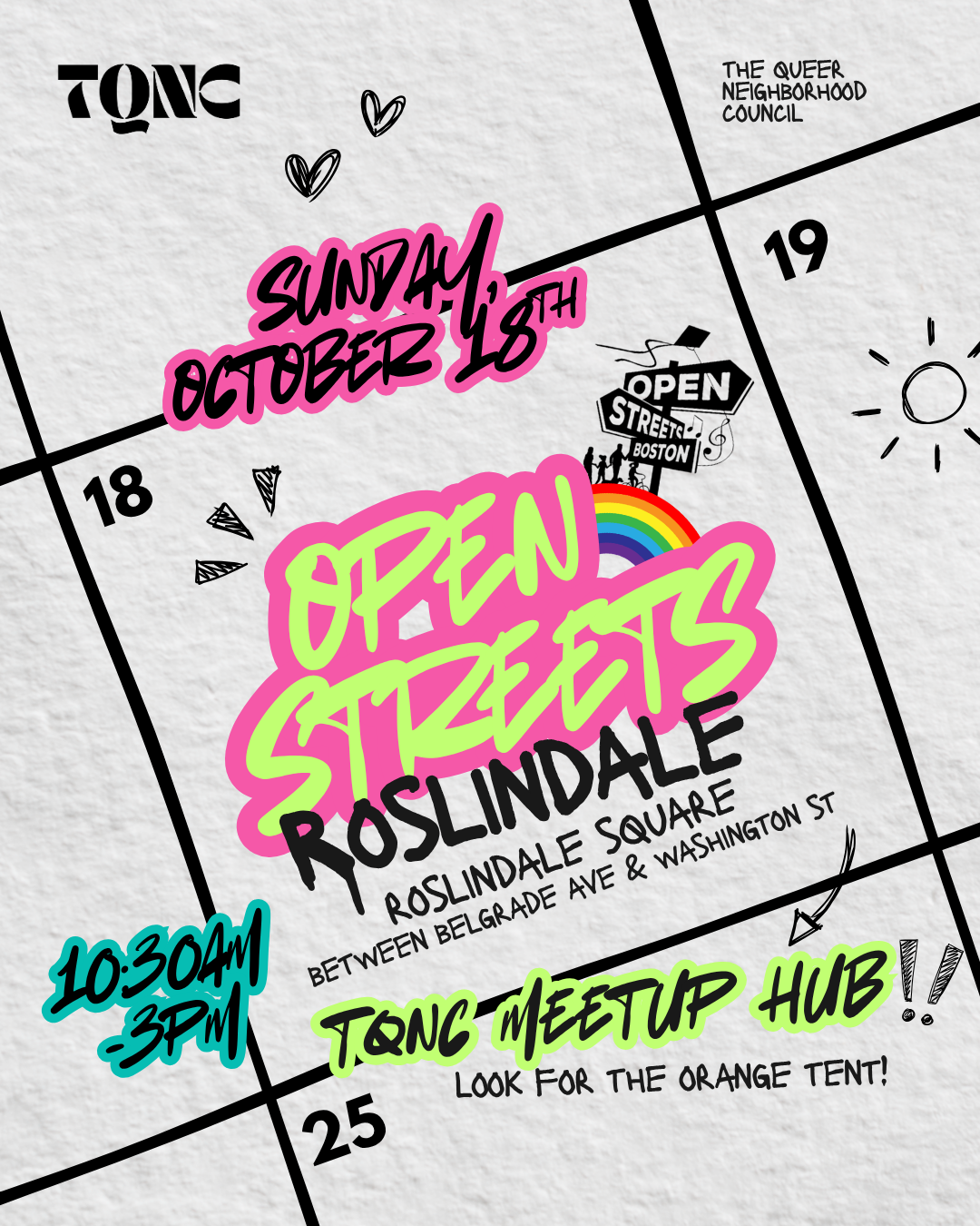 Open Streets Roslindale <> TQNC Meetup Hub