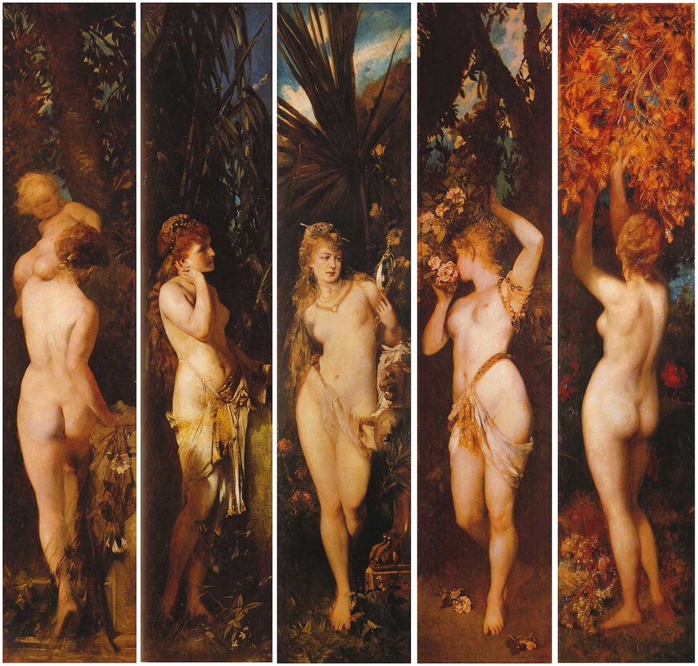 Hans Makart, The Five Senses, 1872-79