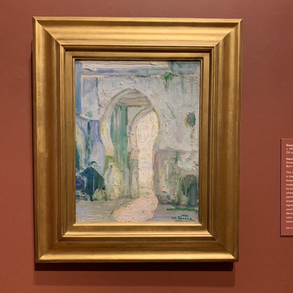 Henry Ossawa Tanner, Doorway in Tangier, Oil on Canvas, 1912