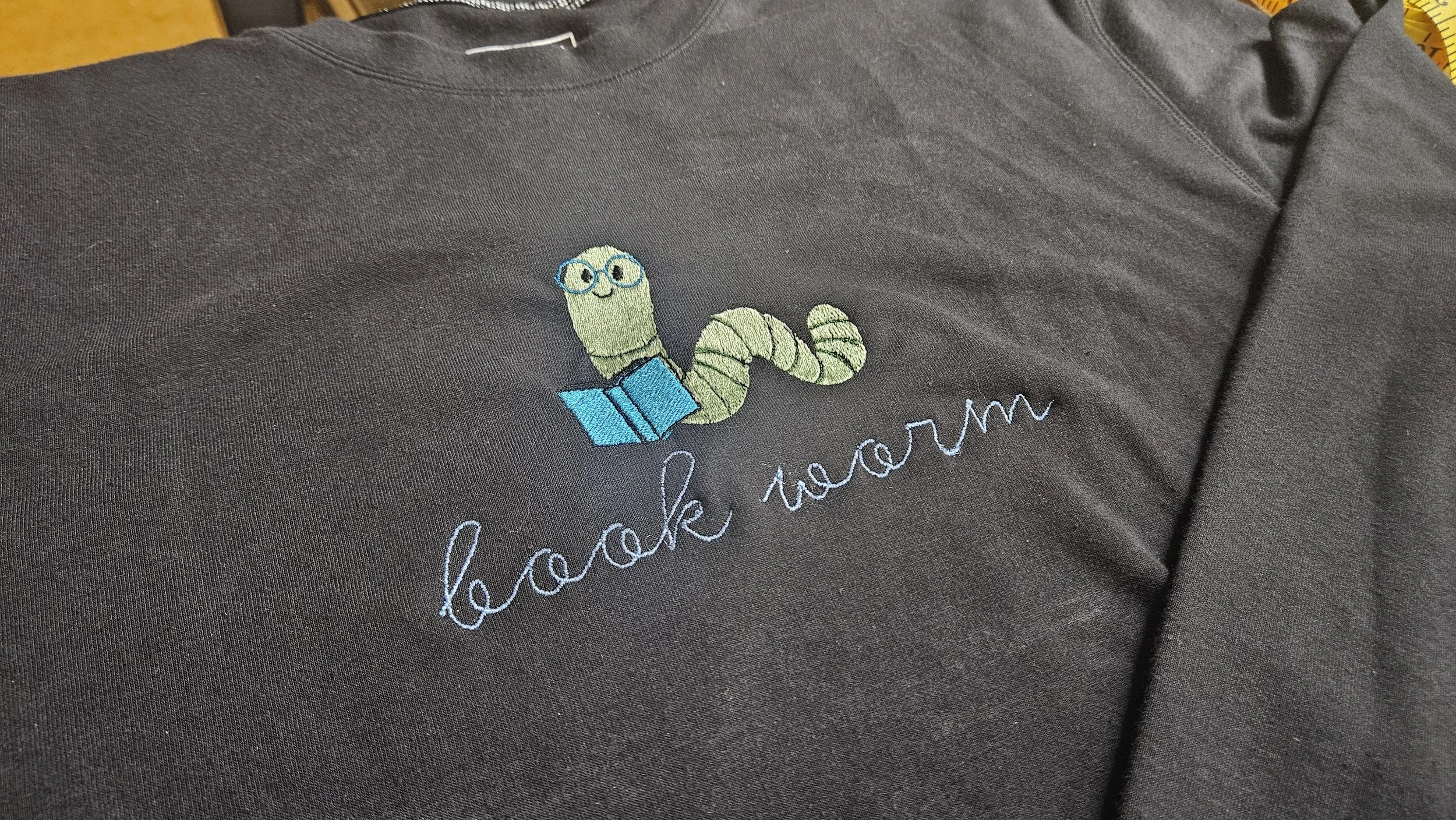 Book Worm Embroidered Shirt
