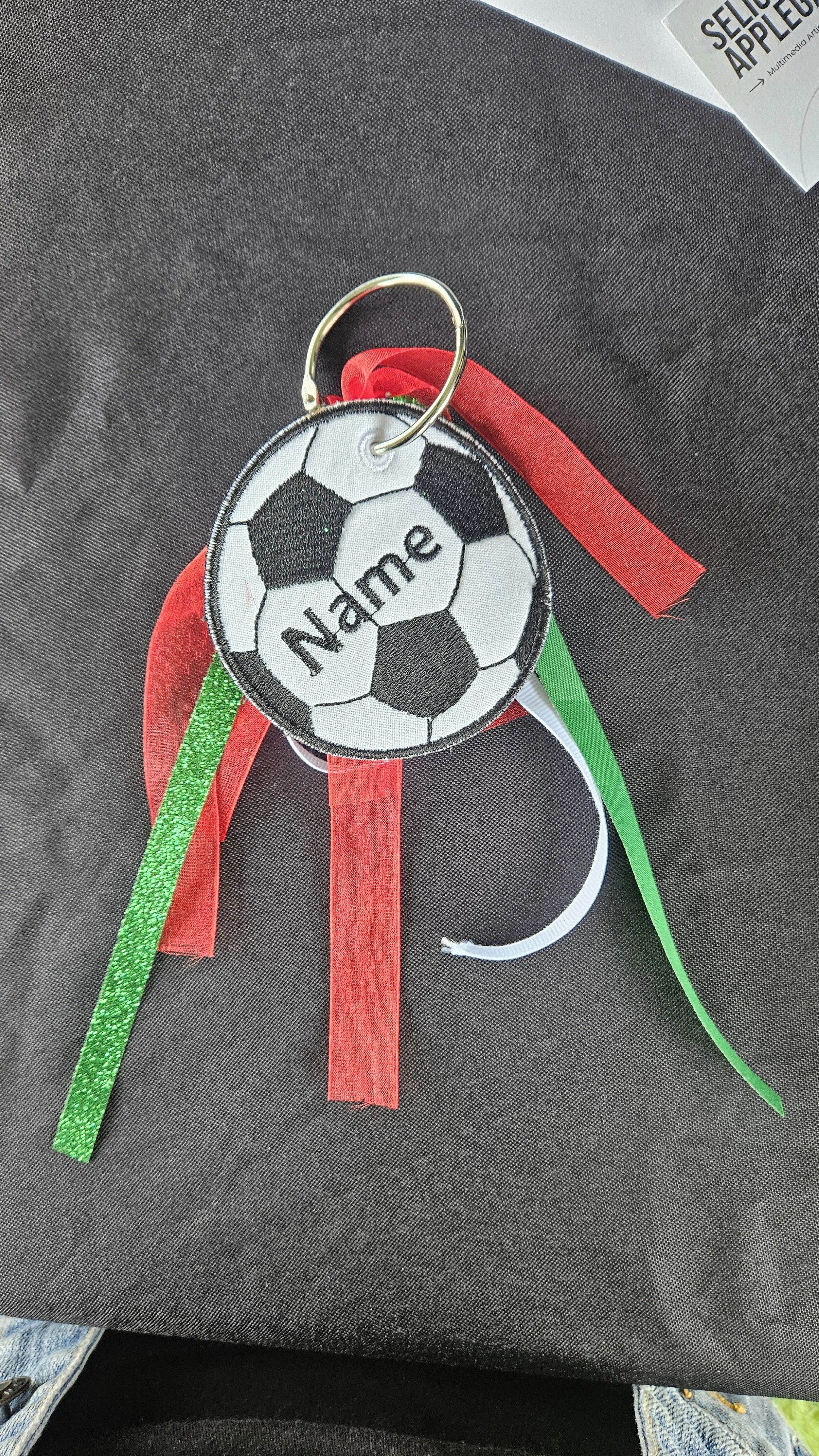 Embroidered Sports Charm - Customizable