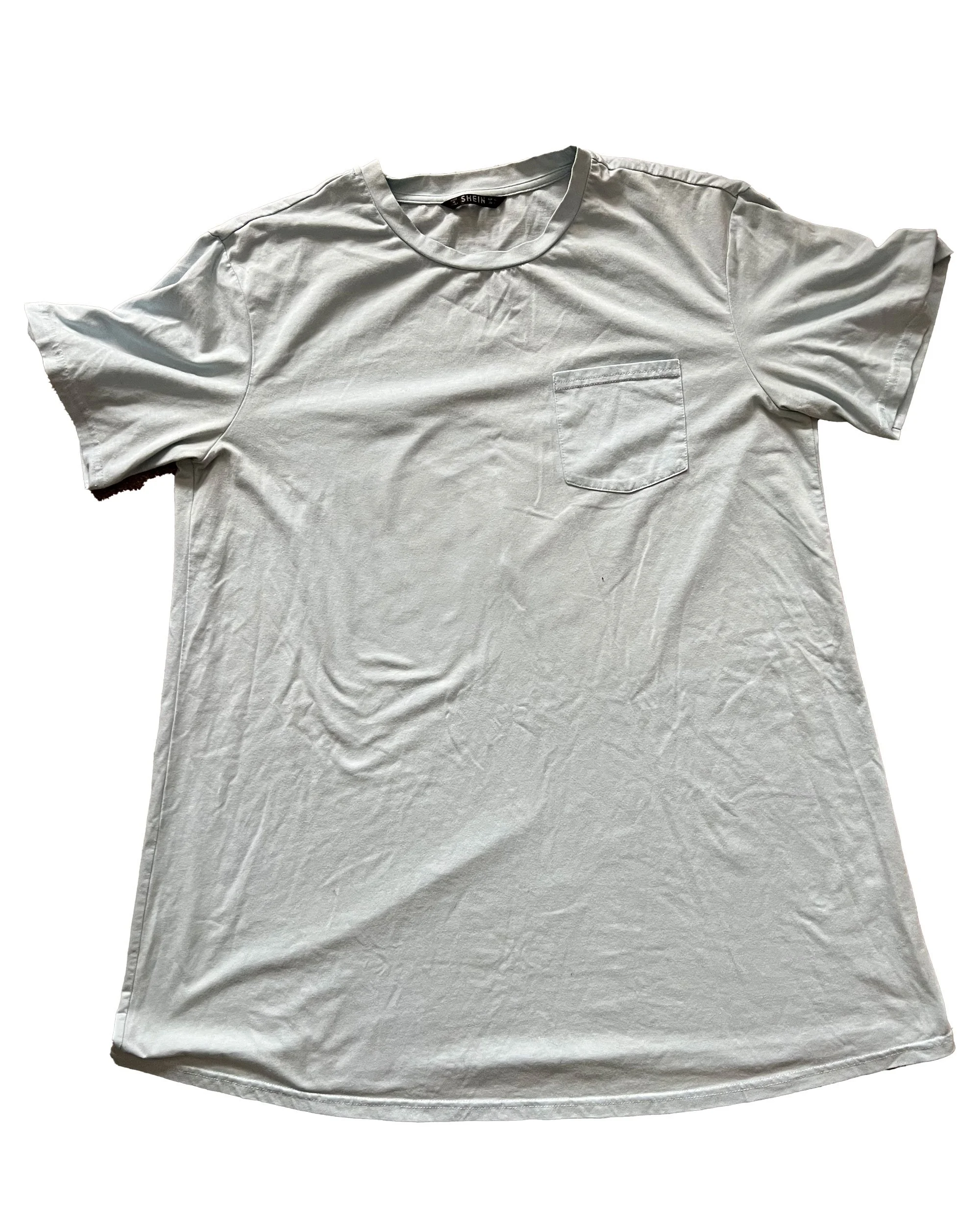 Blue cotton tshirt front