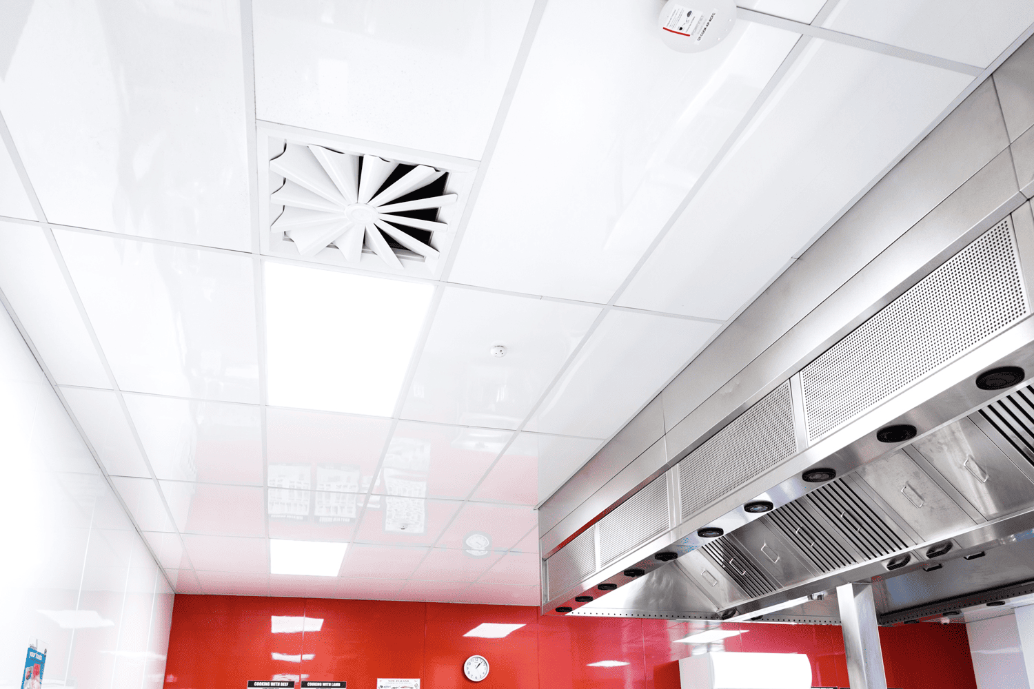 Impervious Ceiling Fenta Ceiling Tiles: UV-coated, impervious ceiling tiles | Bates Surfaces