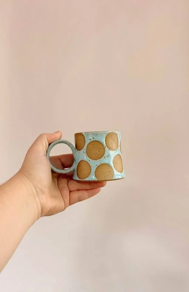 Blue Polka Dot Mug