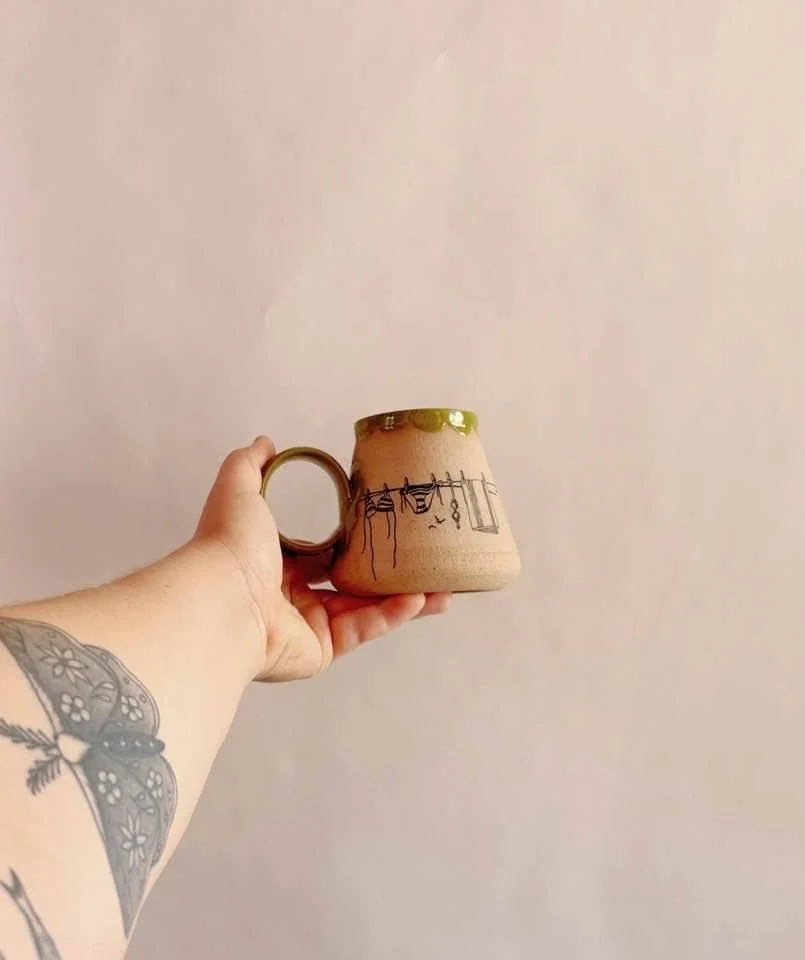 Green Laundry Mug