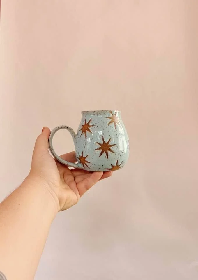 Blue Starburst Mug