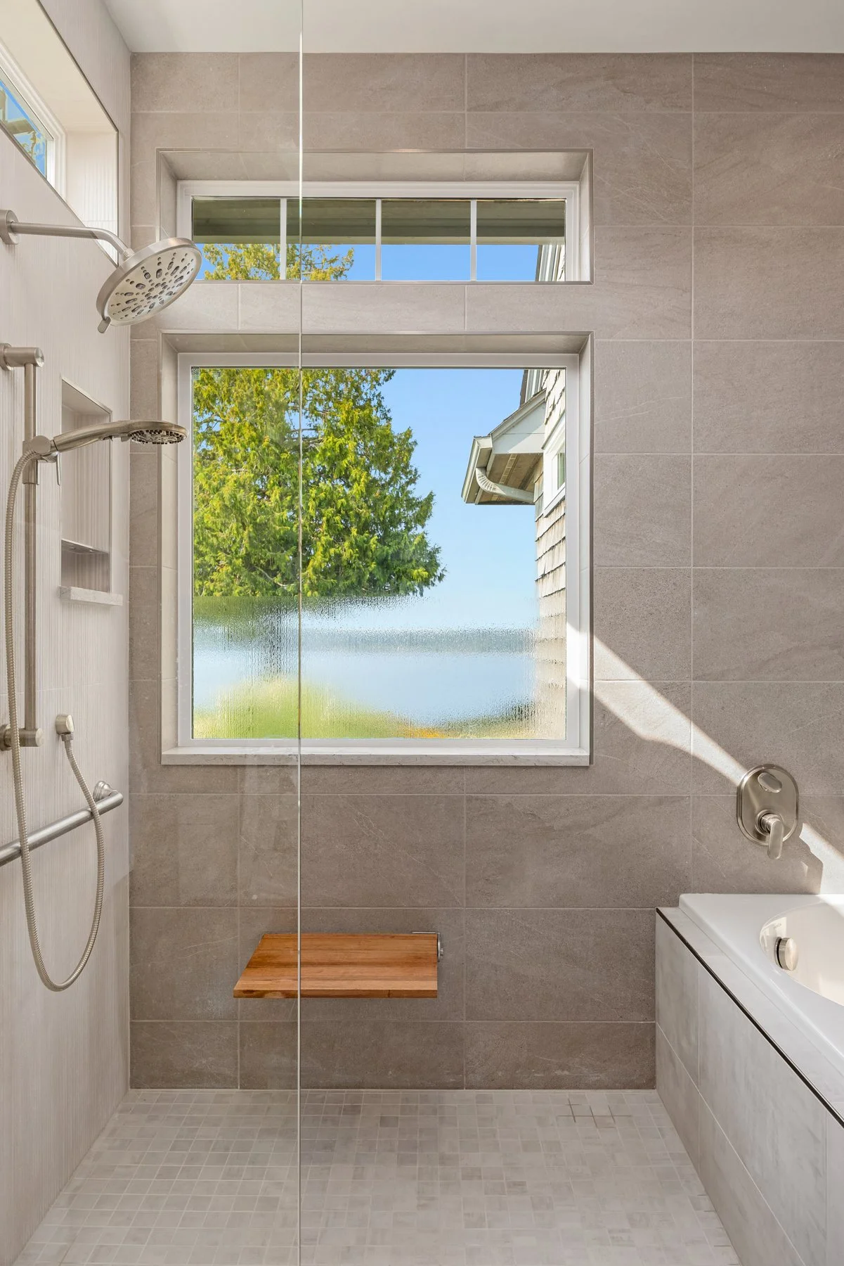 Waterfront Primary Bathroom remodel Poulsbo, WA - Vega Builders