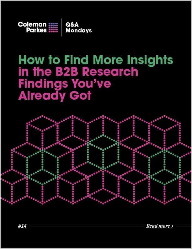 Coleman Parkes Q&A card: Understanding decision-maker priorities for thought leadership content