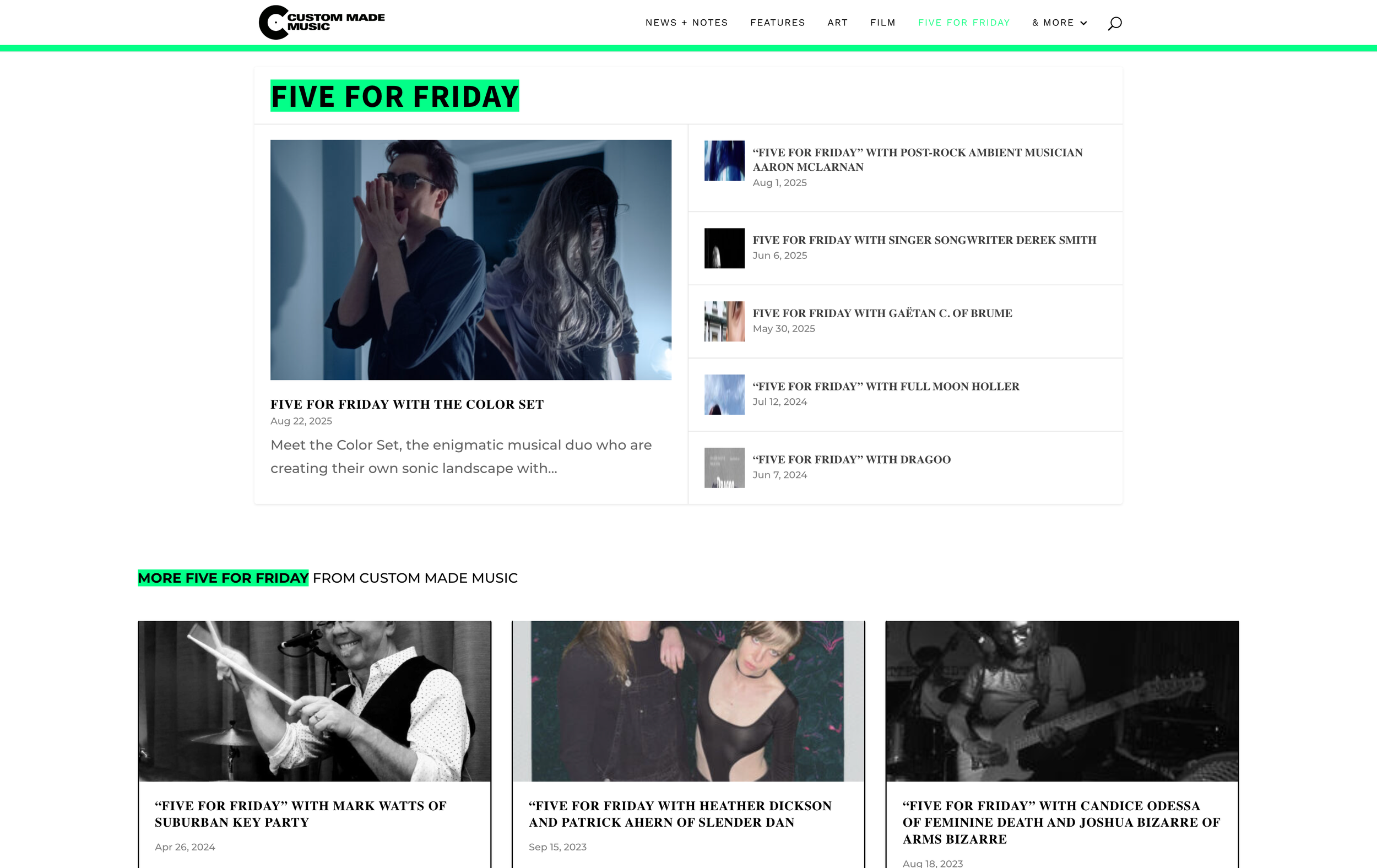 Five For Friday with The Color Set